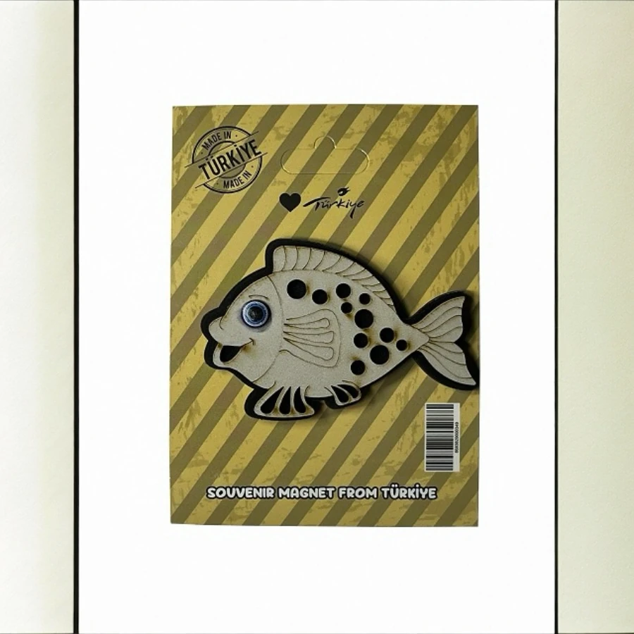Boncuklu Magnet Balık (10 Adet)