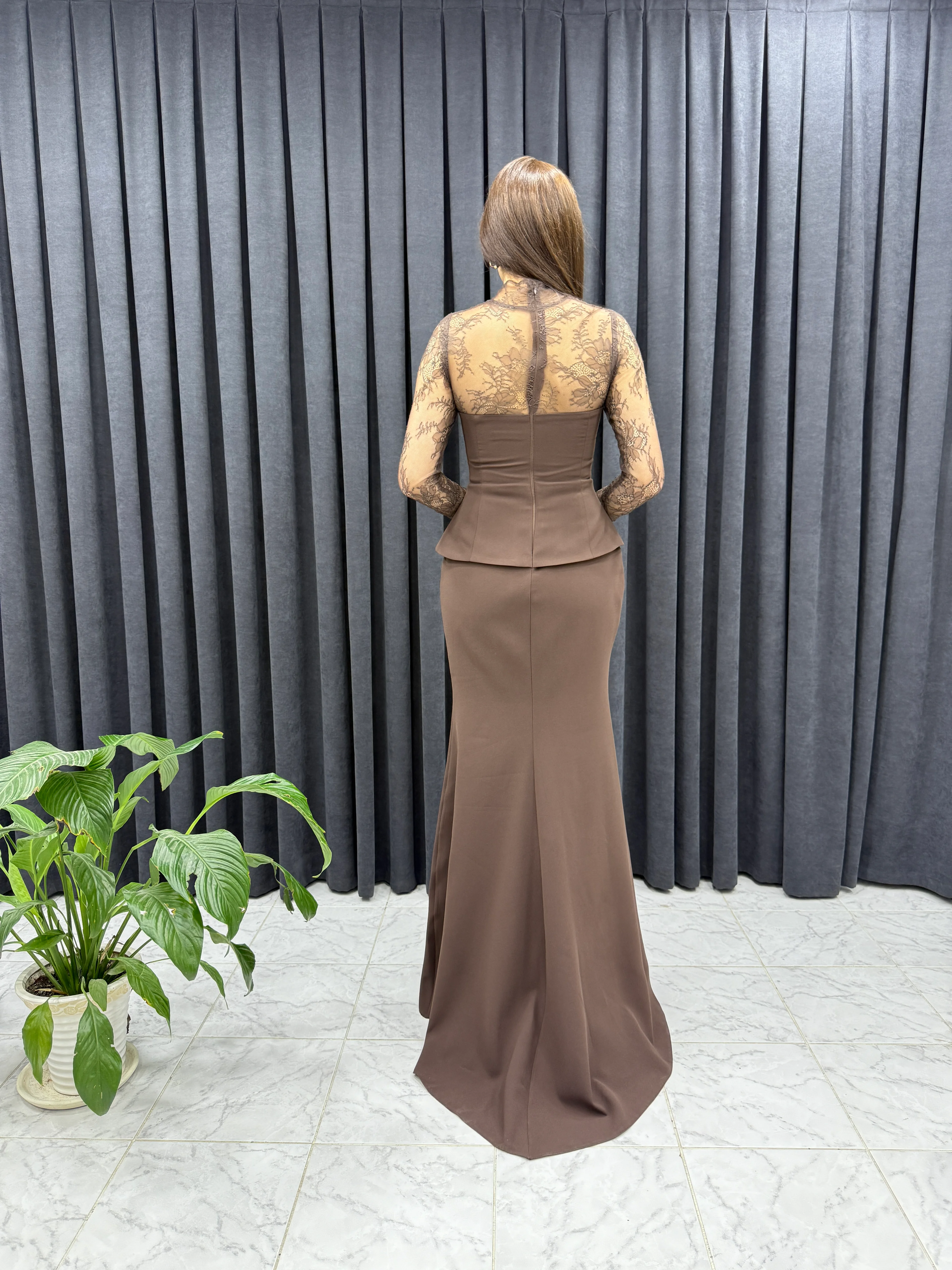 Lez Dantel Krep Kumaş Abiye