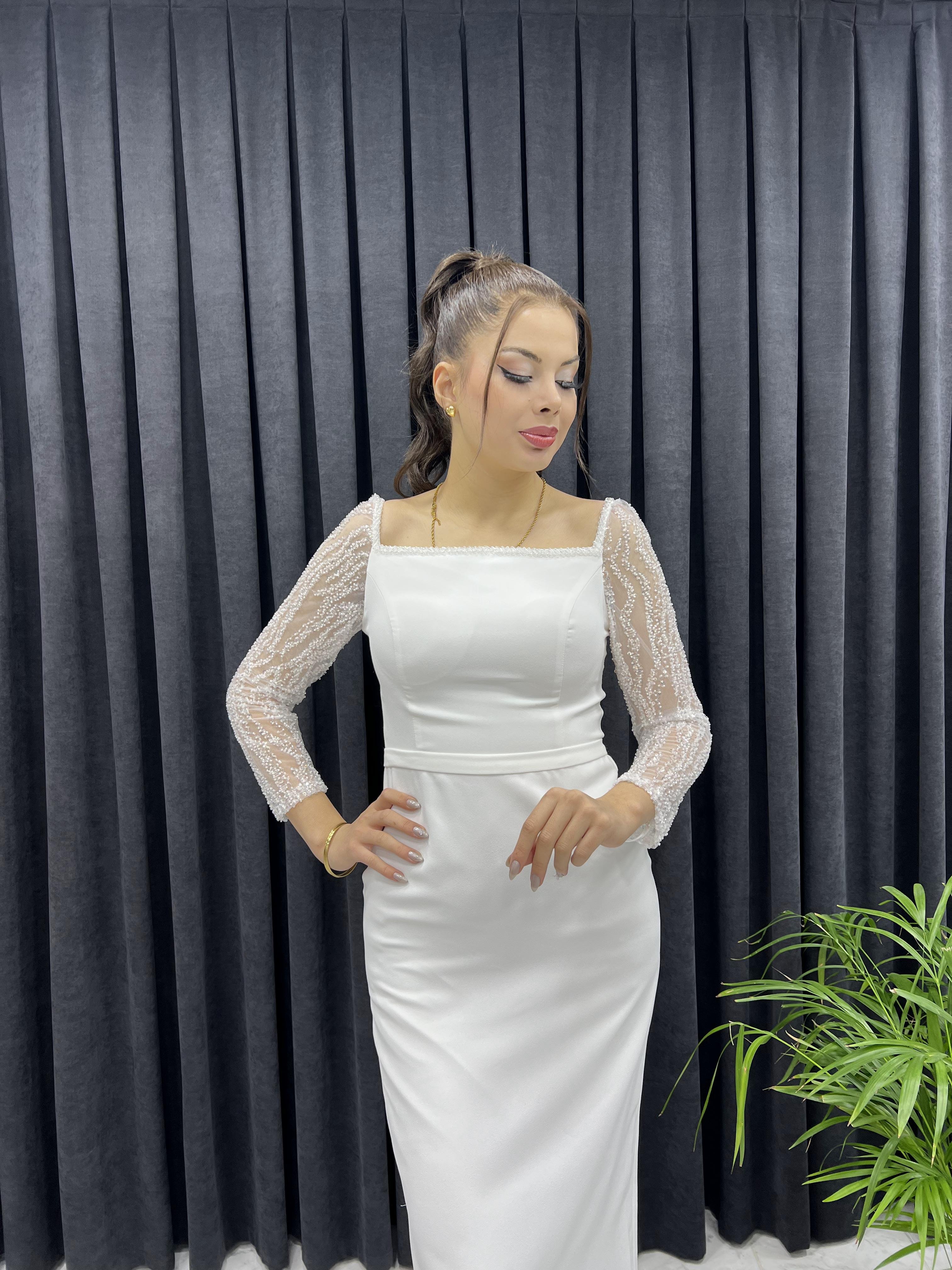 Kolu Taşlı Kalem Abiye