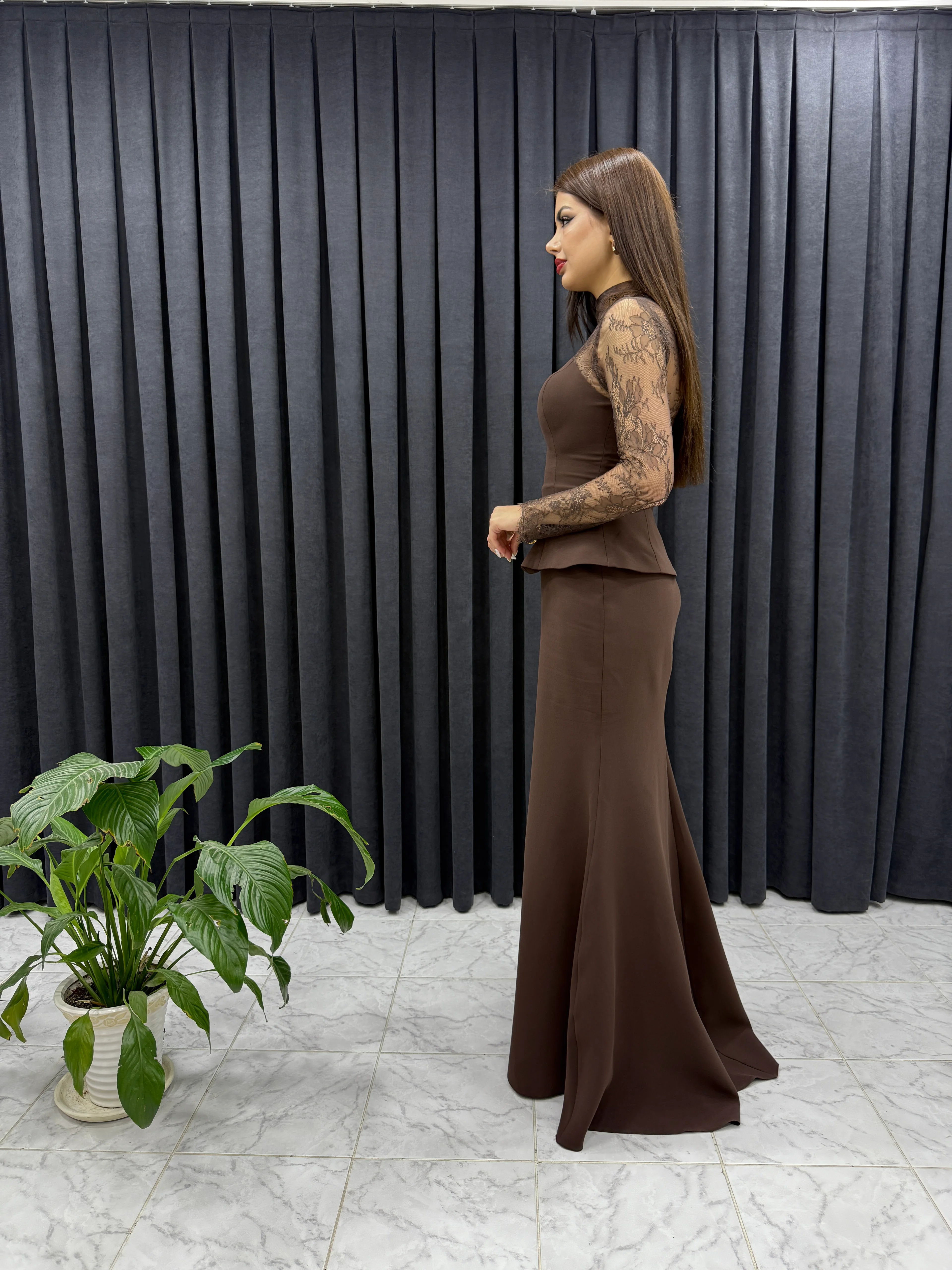 Lez Dantel Krep Kumaş Abiye