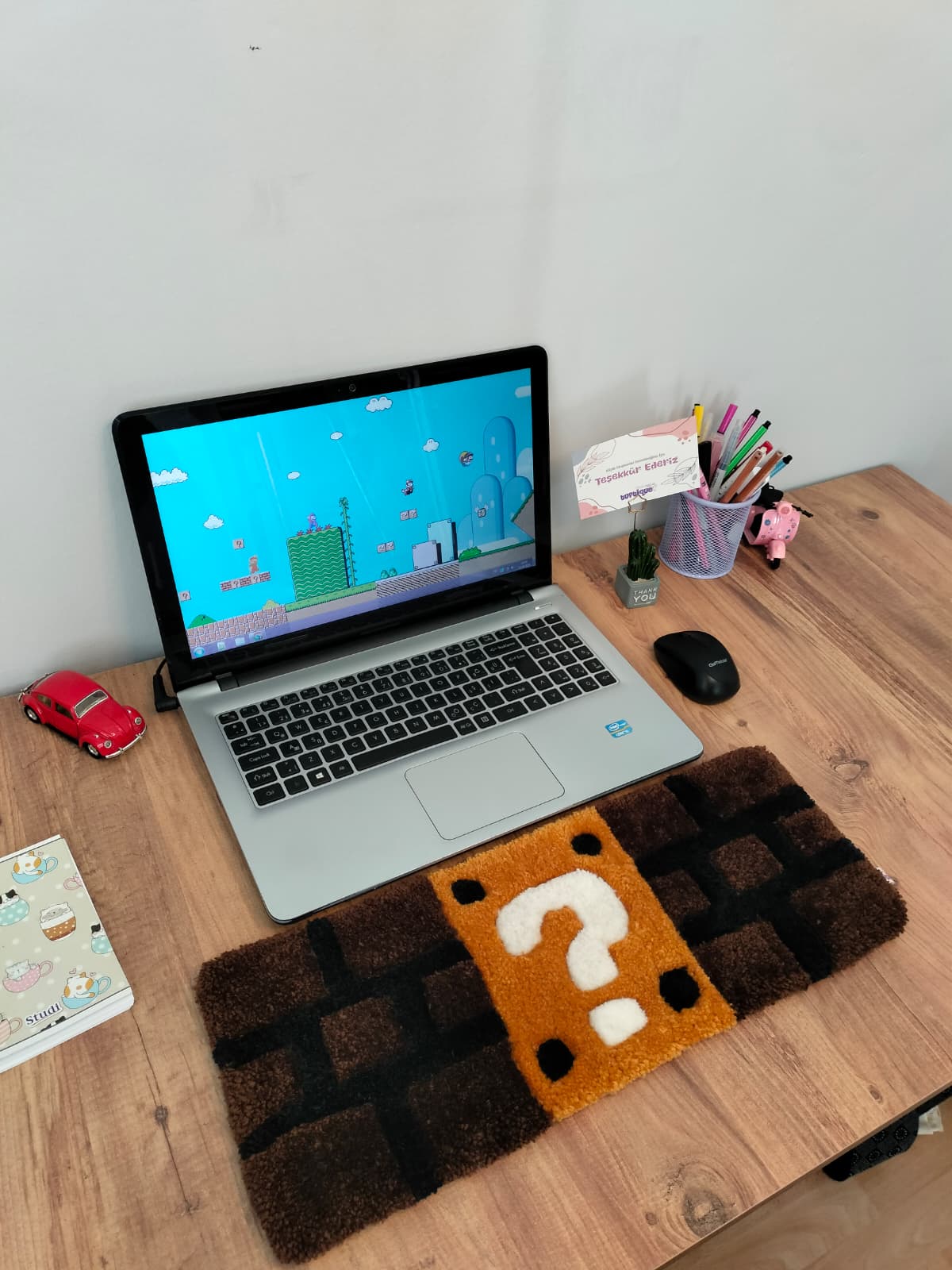 Süper Mario Tufting Klavye Halısı