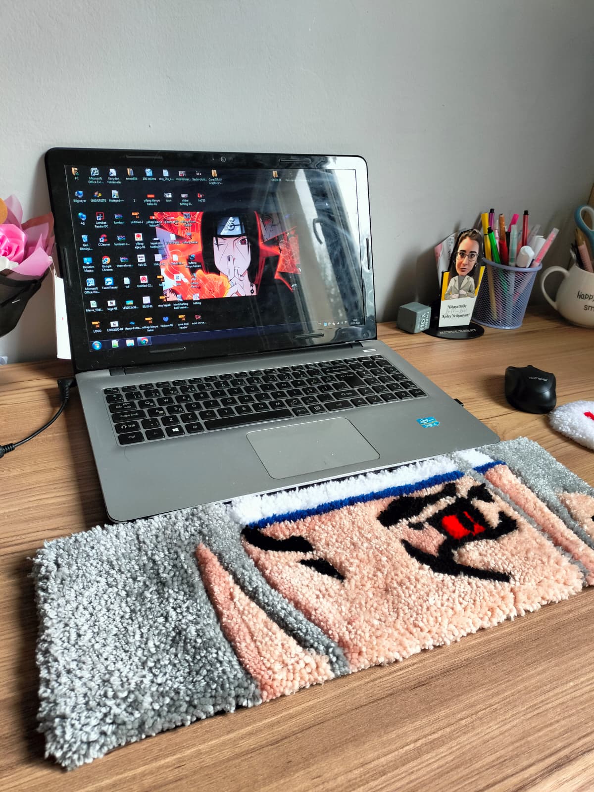 Anime Naruto Tufting Klavye Halısı