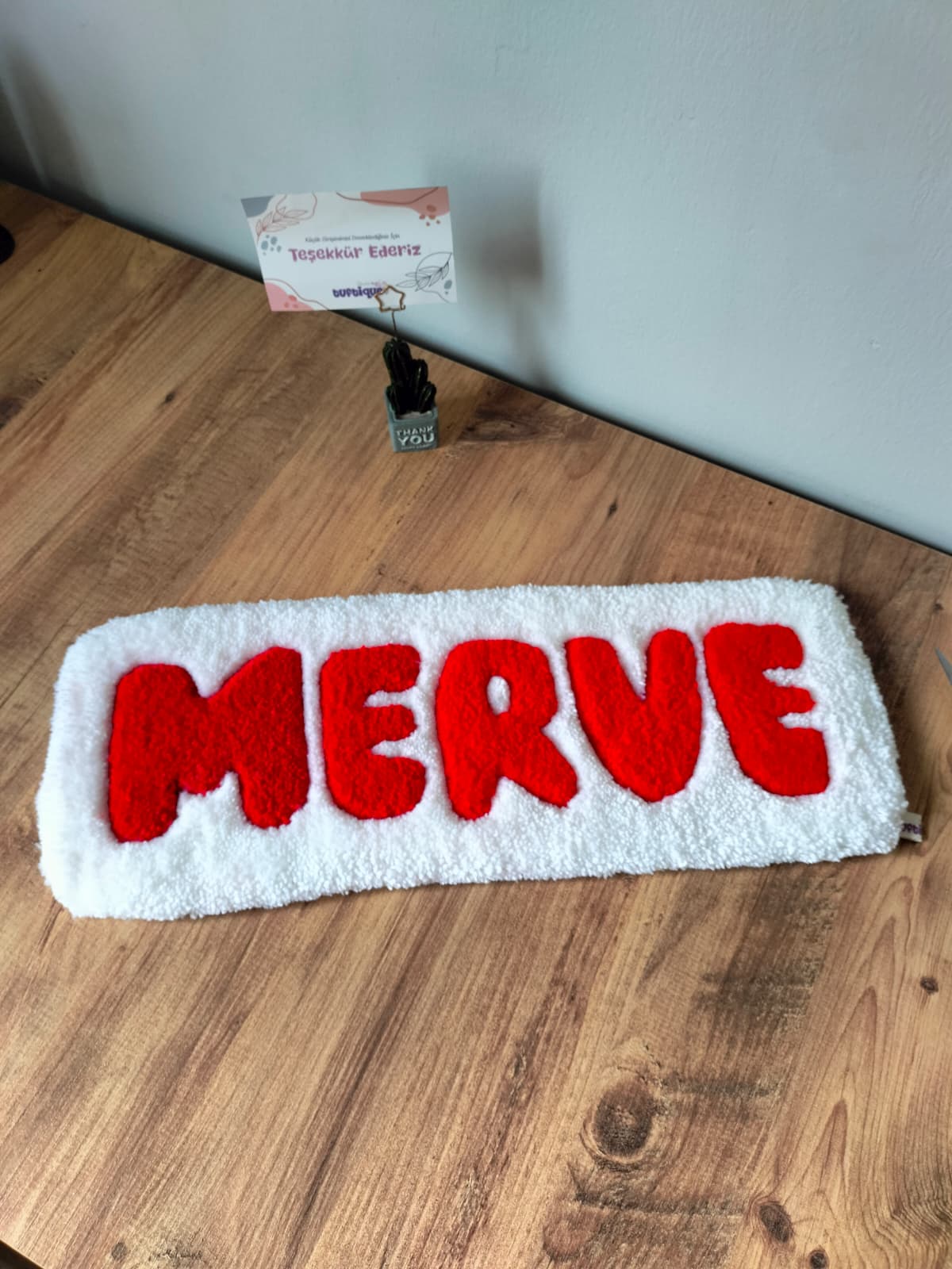 İsimli Tufting Klavye Halısı