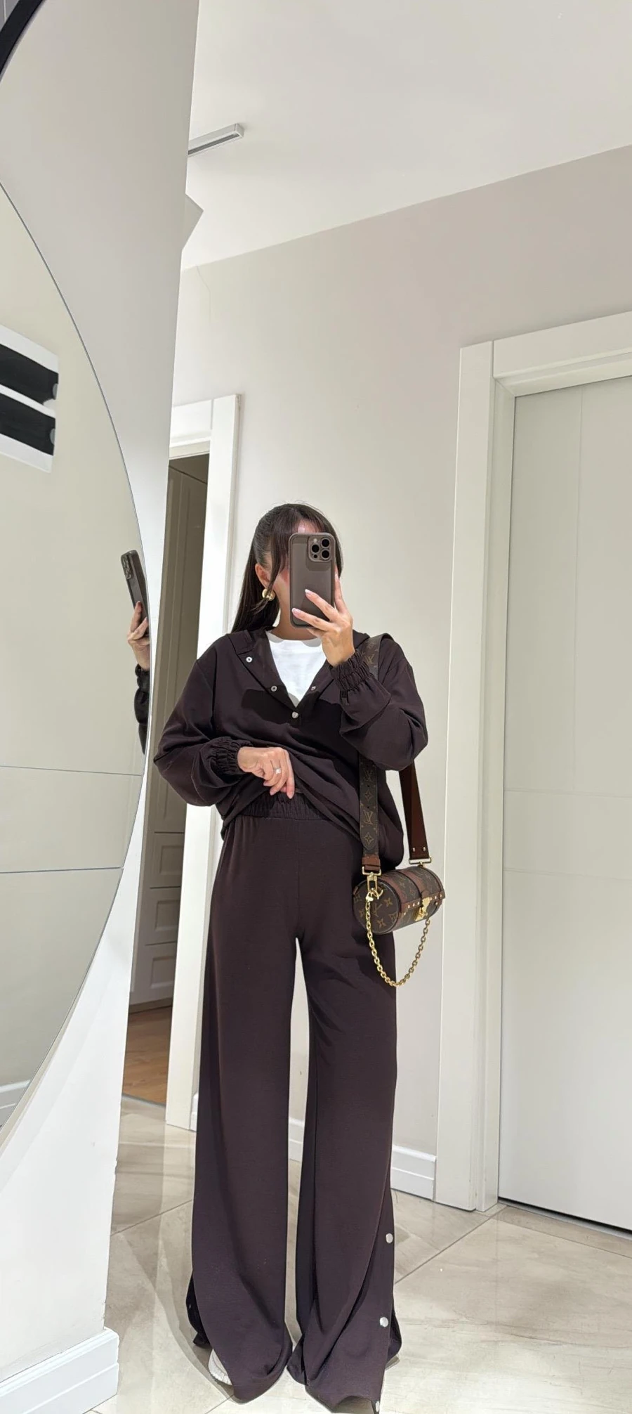 Zımbalı Oysh Takım (Acı Kahve)