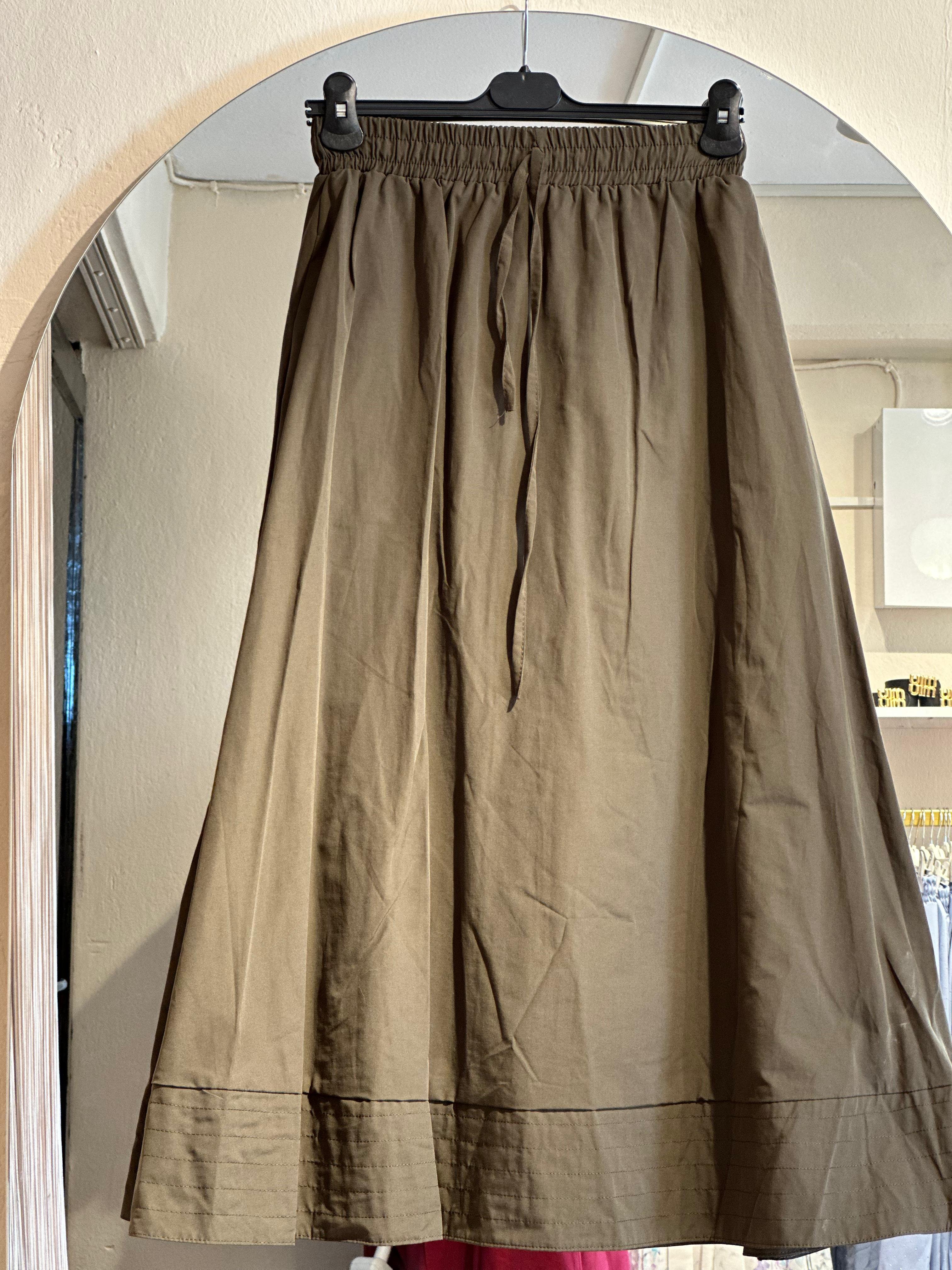 Poplin Etek (Haki)