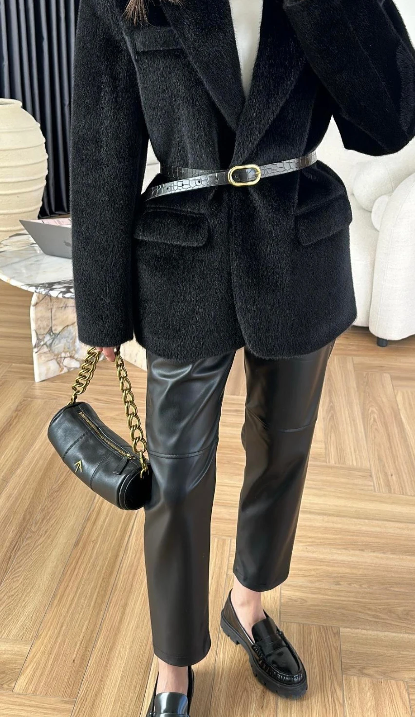 Kaşe Bleazer (Siyah)