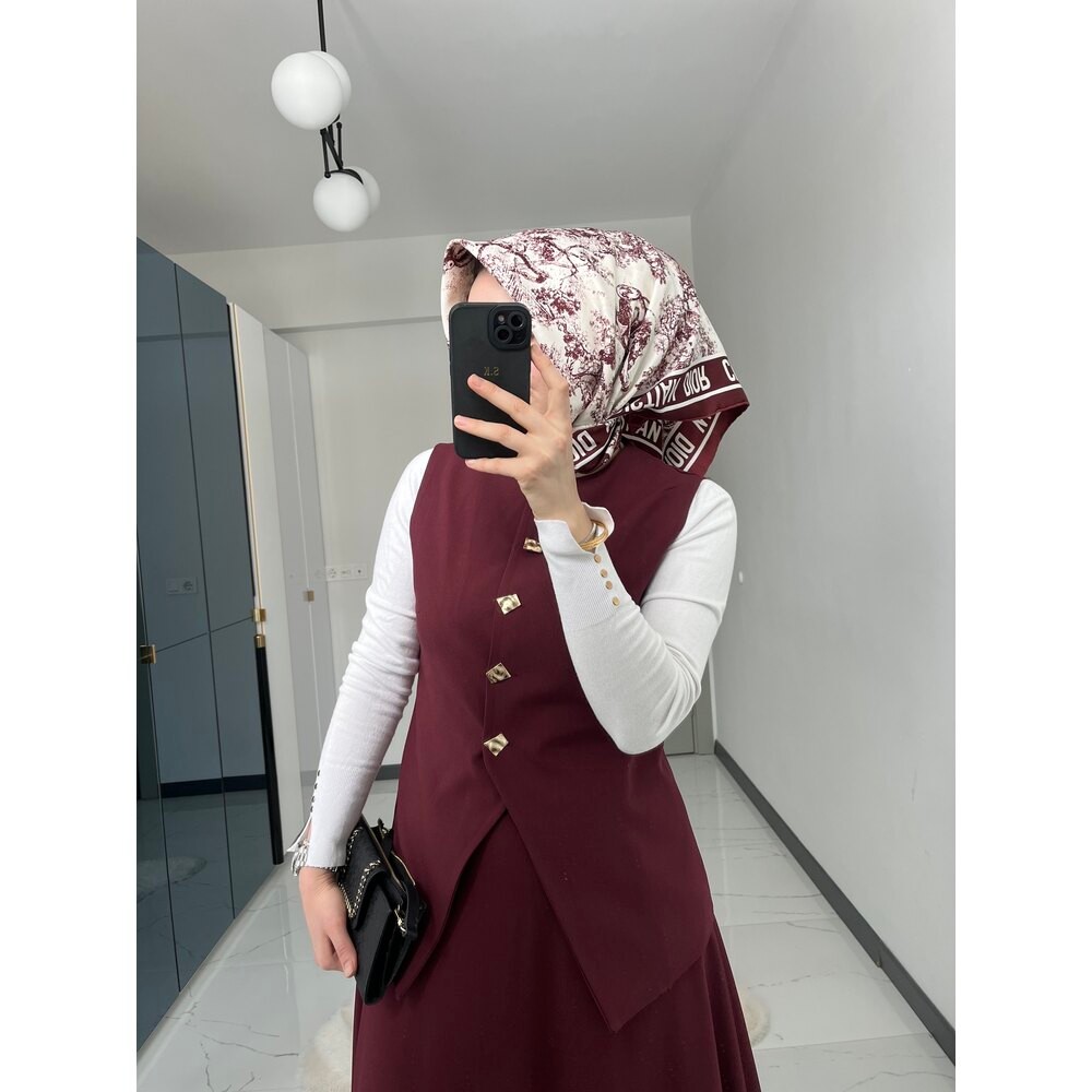 Yelekli Takım (Bordo)