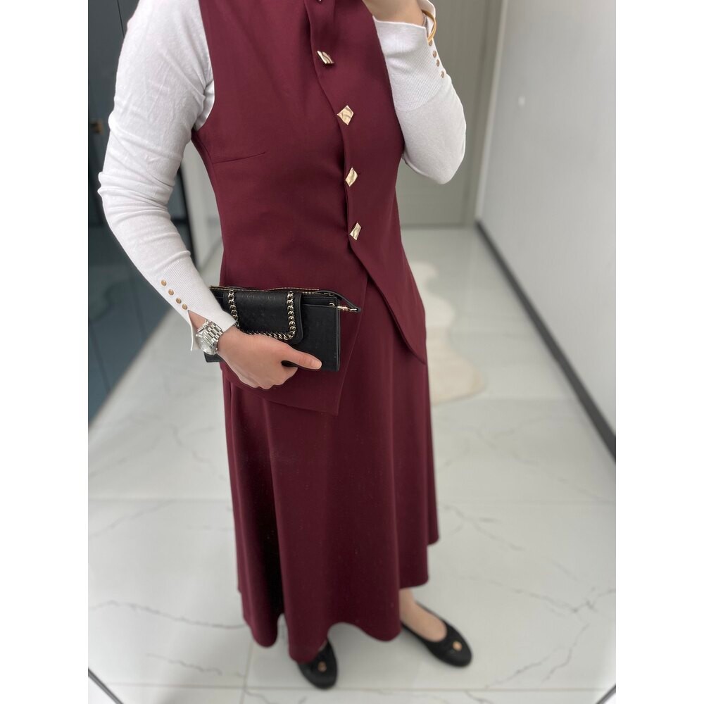 Yelekli Takım (Bordo)