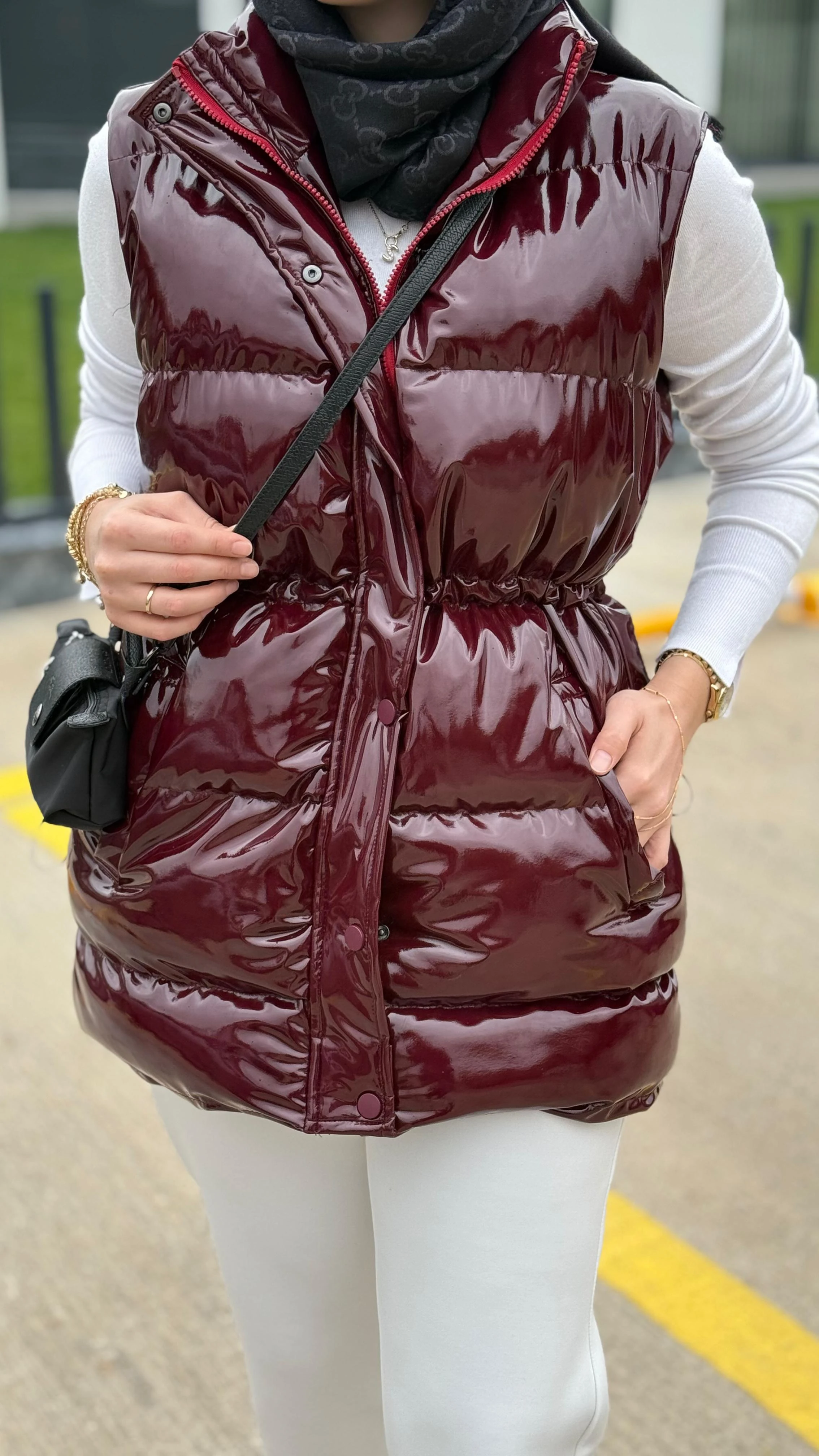 İpekyol Model Şişme Yelek (Bordo)