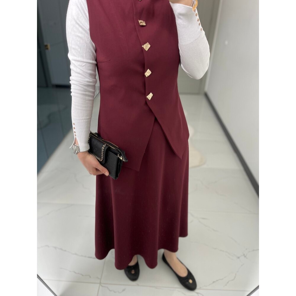 Yelekli Takım (Bordo)