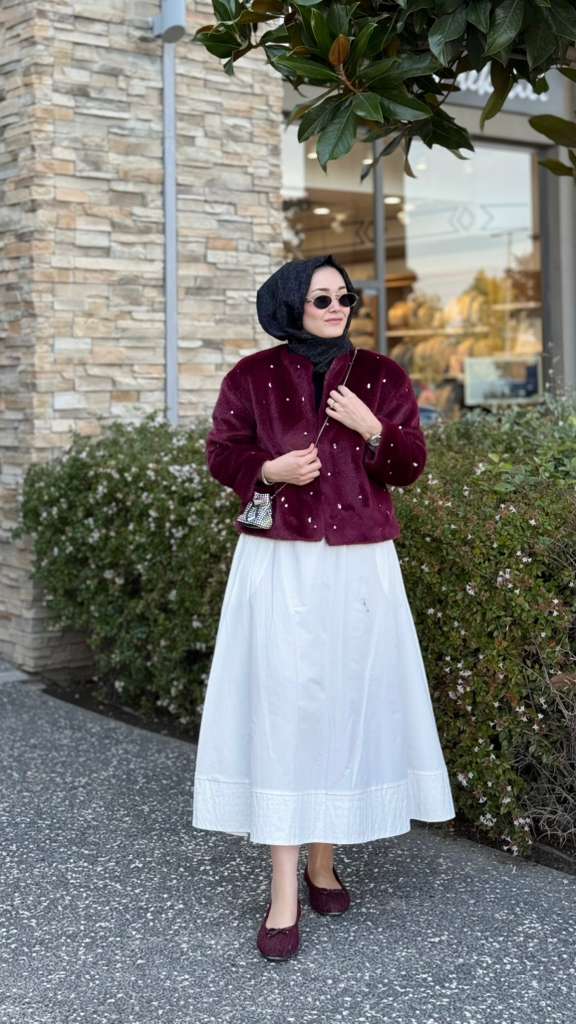 Premıum Taşlı Kürk (Bordo)