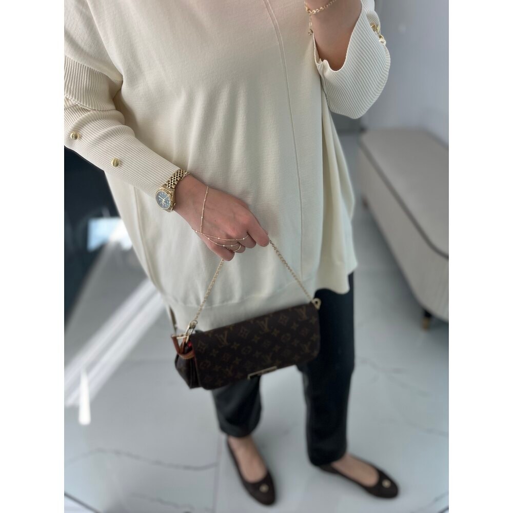 Merserize tunik krem