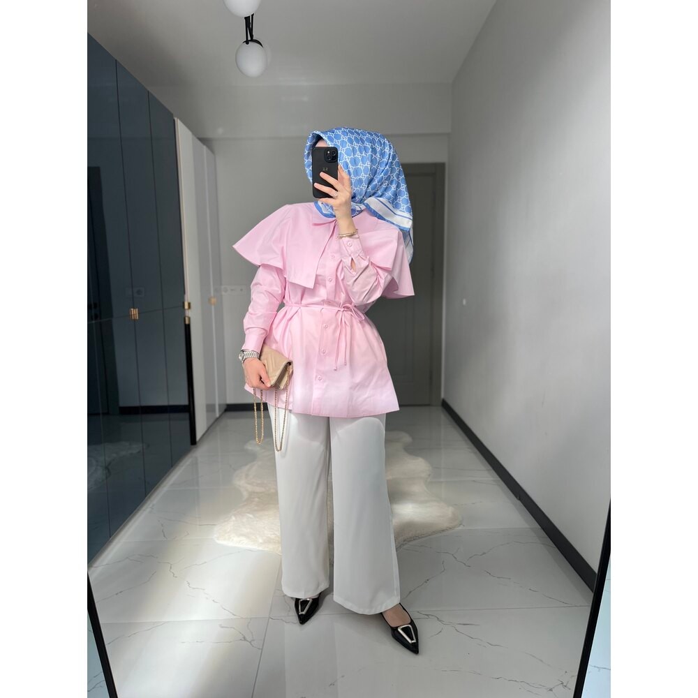 Prenses Yaka Gömlek (Pembe)