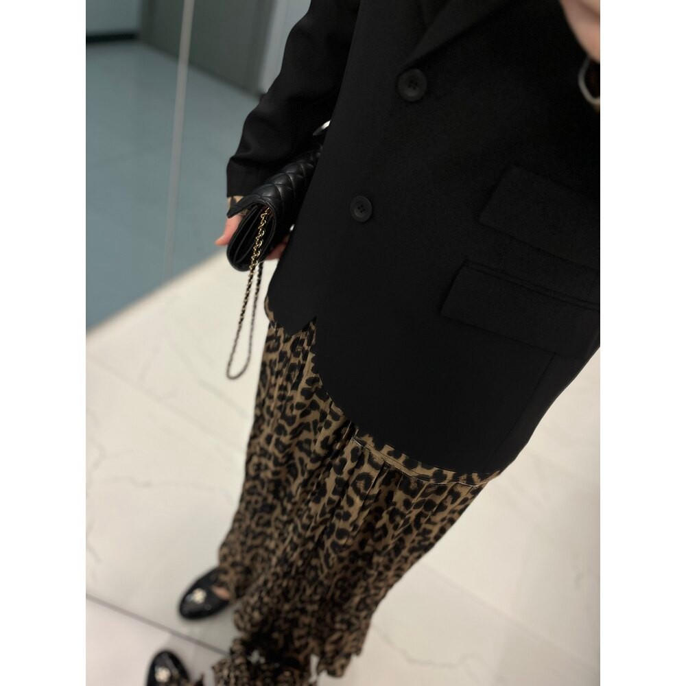 Leopar Detaylı Bleazer