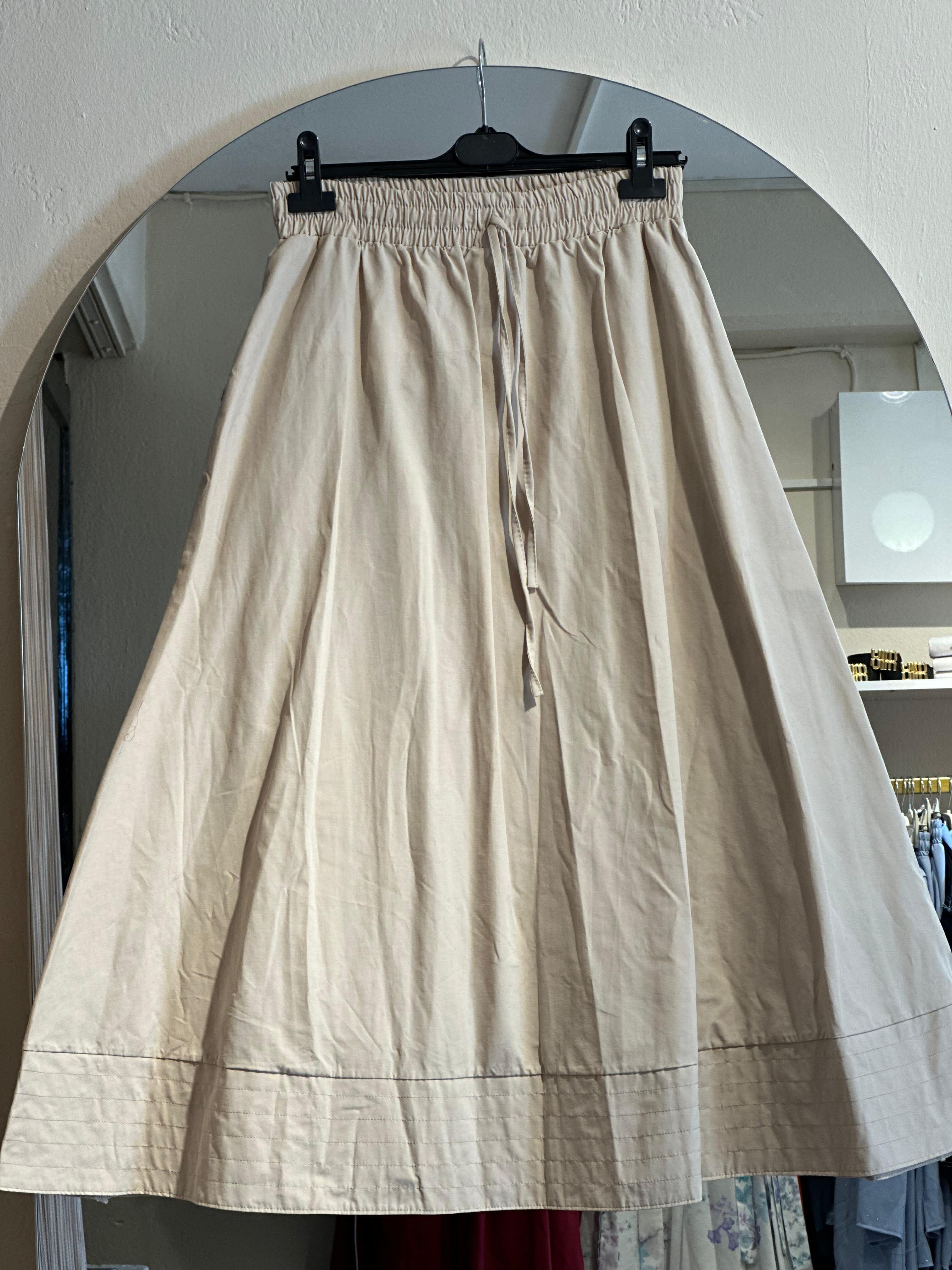 Poplin Etek (Taş)