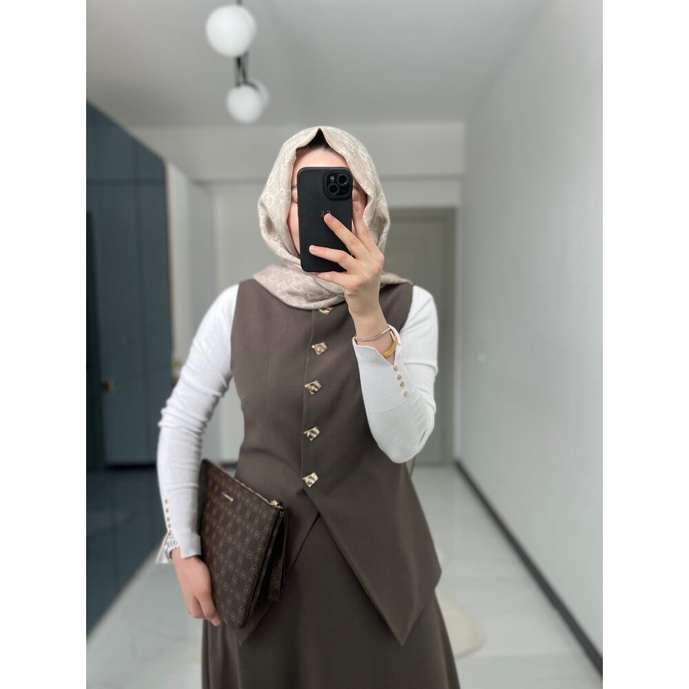 Yelekli Takım (Kahve)