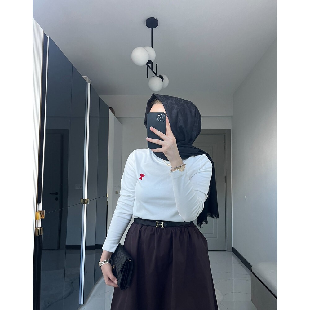 Ami Basıc tshırt (beyaz)