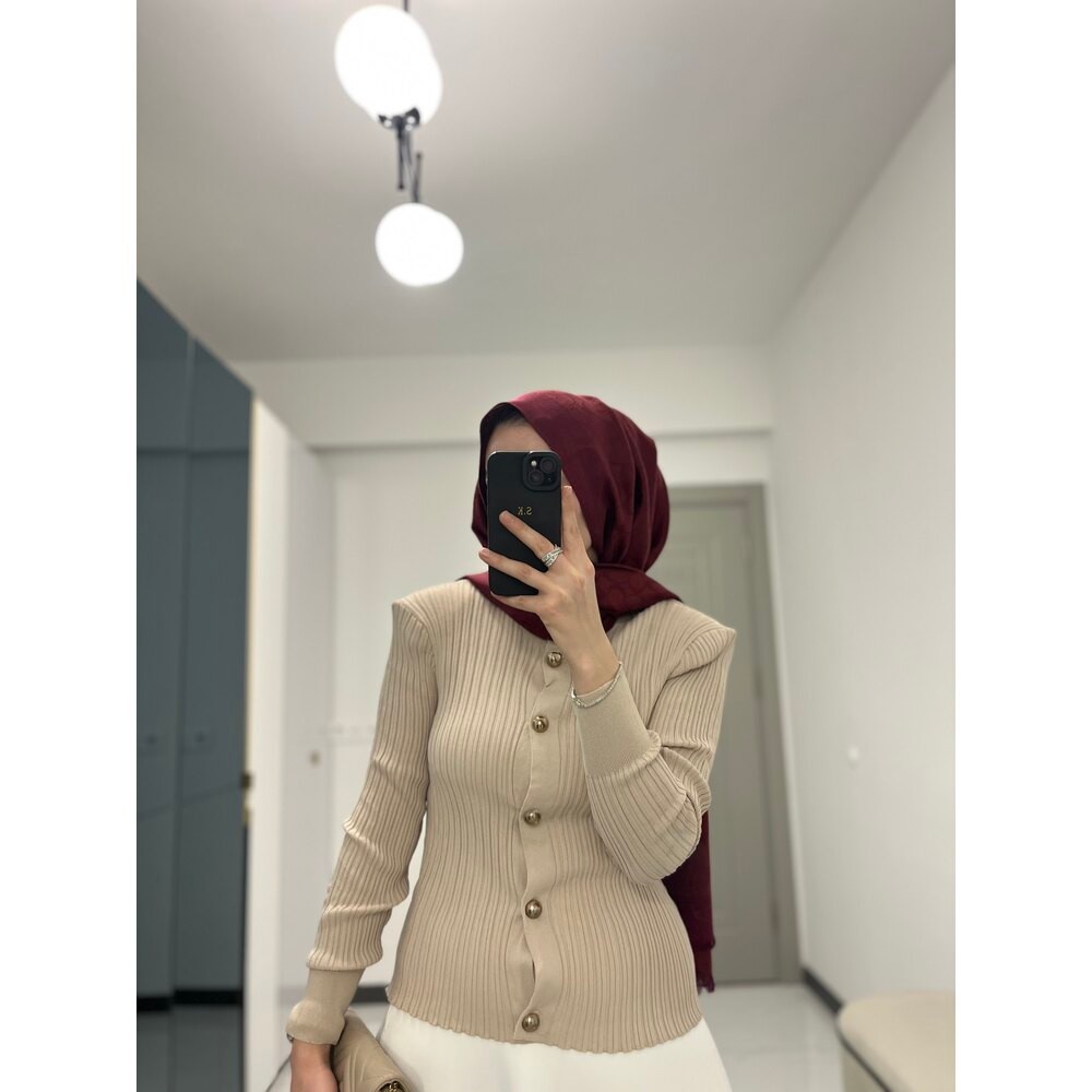 Merserize Hırka (Bej)