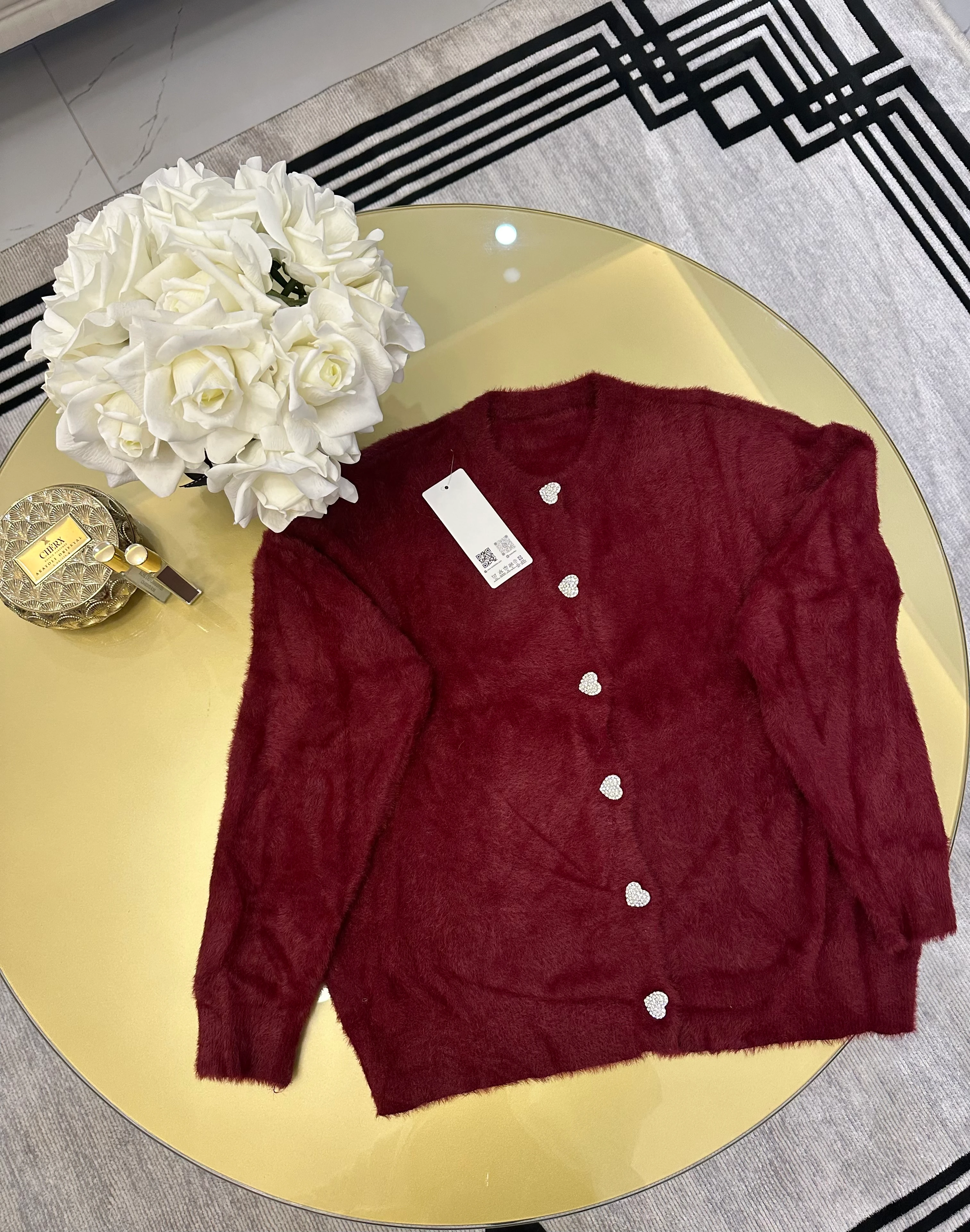 Lıne Yumoş Hırka(Bordo)