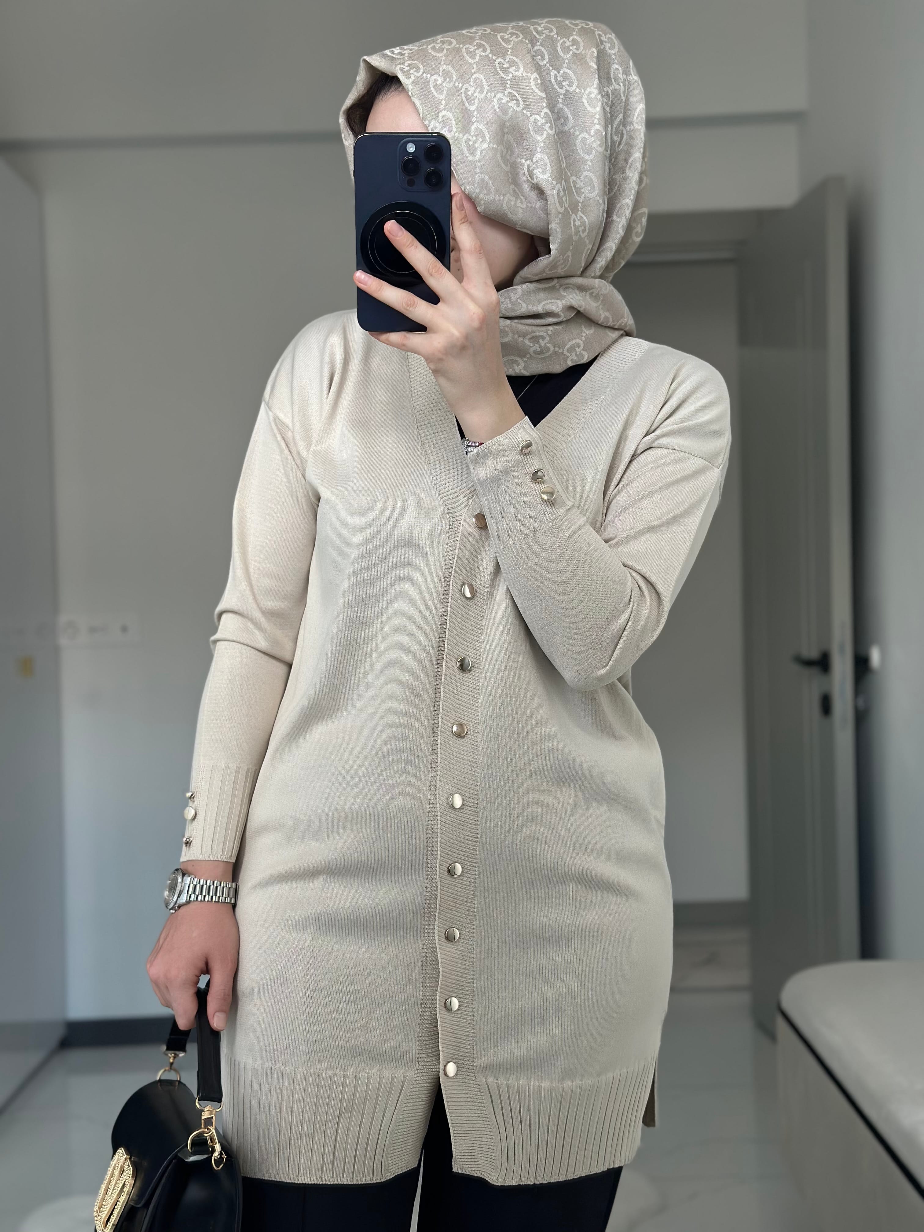 Merserize Hırka (Taş)