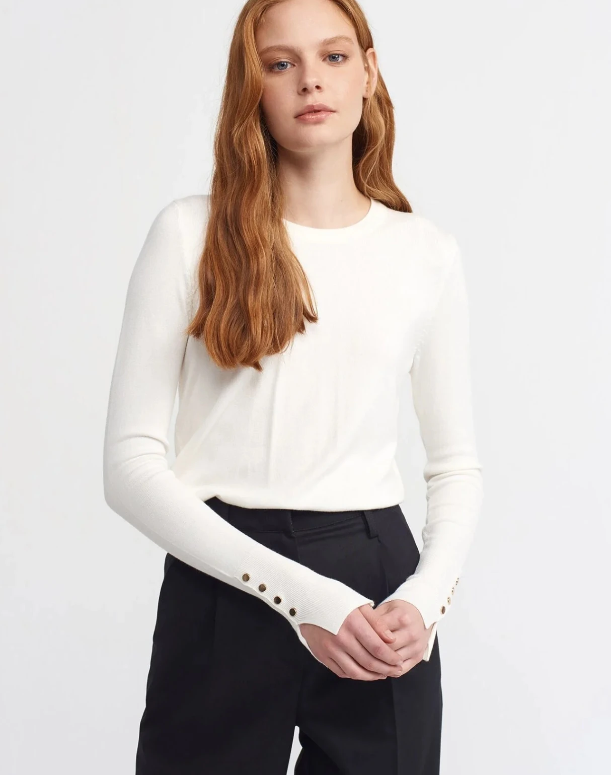 Droplu Triko (Beyaz)