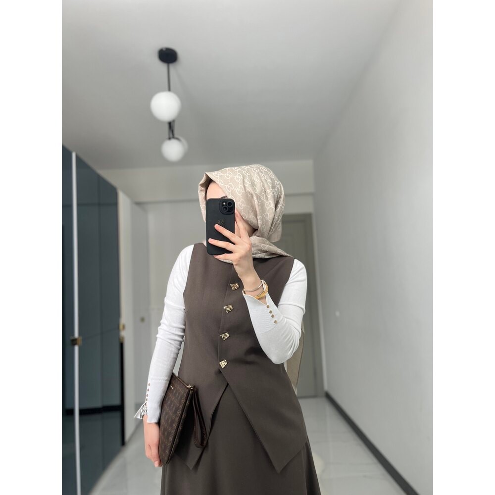 Yelekli Takım (Kahve)