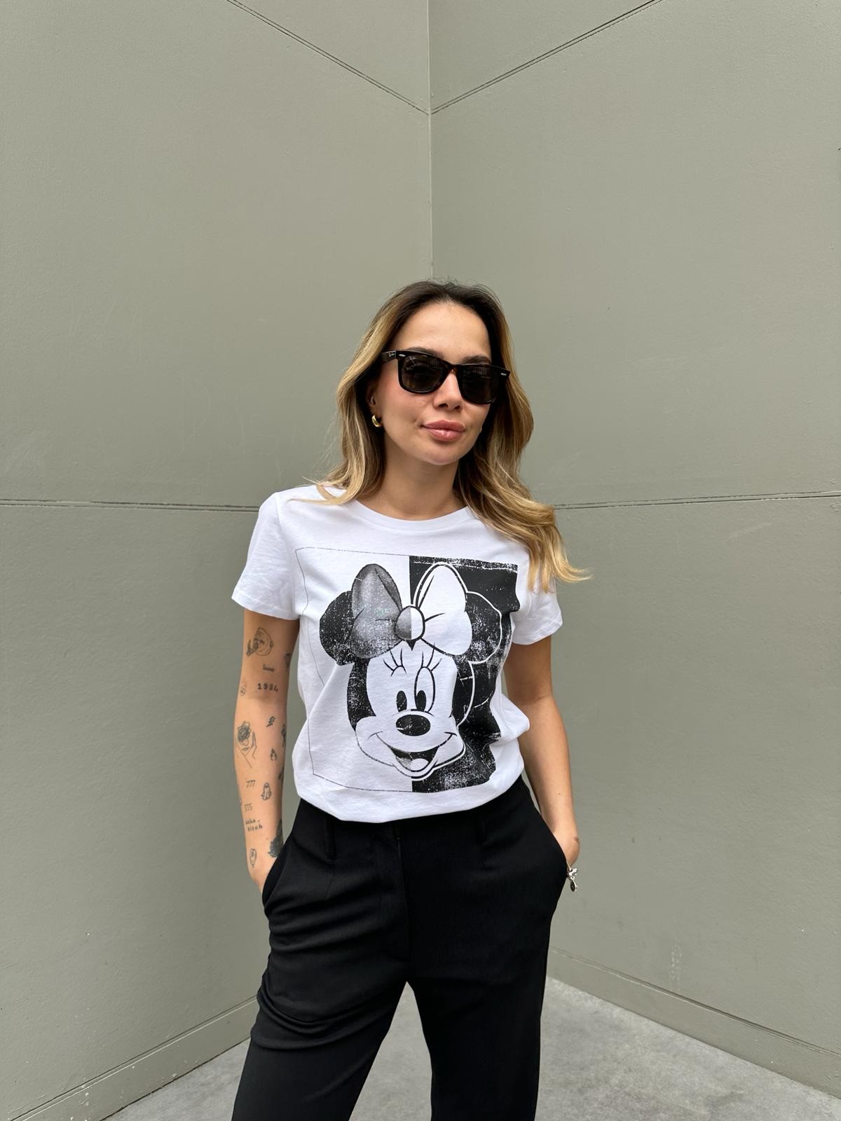 Mickey Mouse Baskılı Tshirt