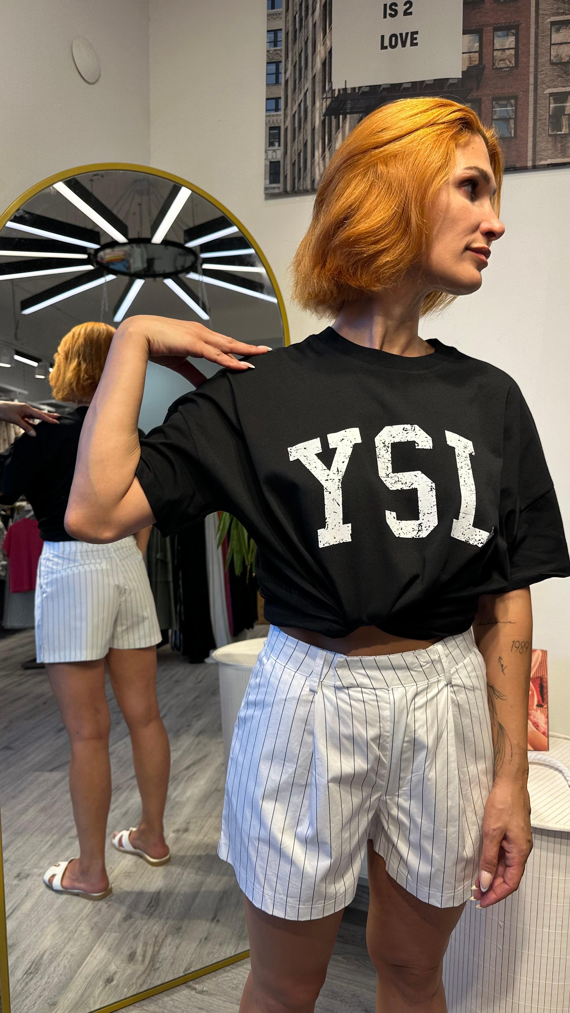 YSL BASKILI TSHİRT