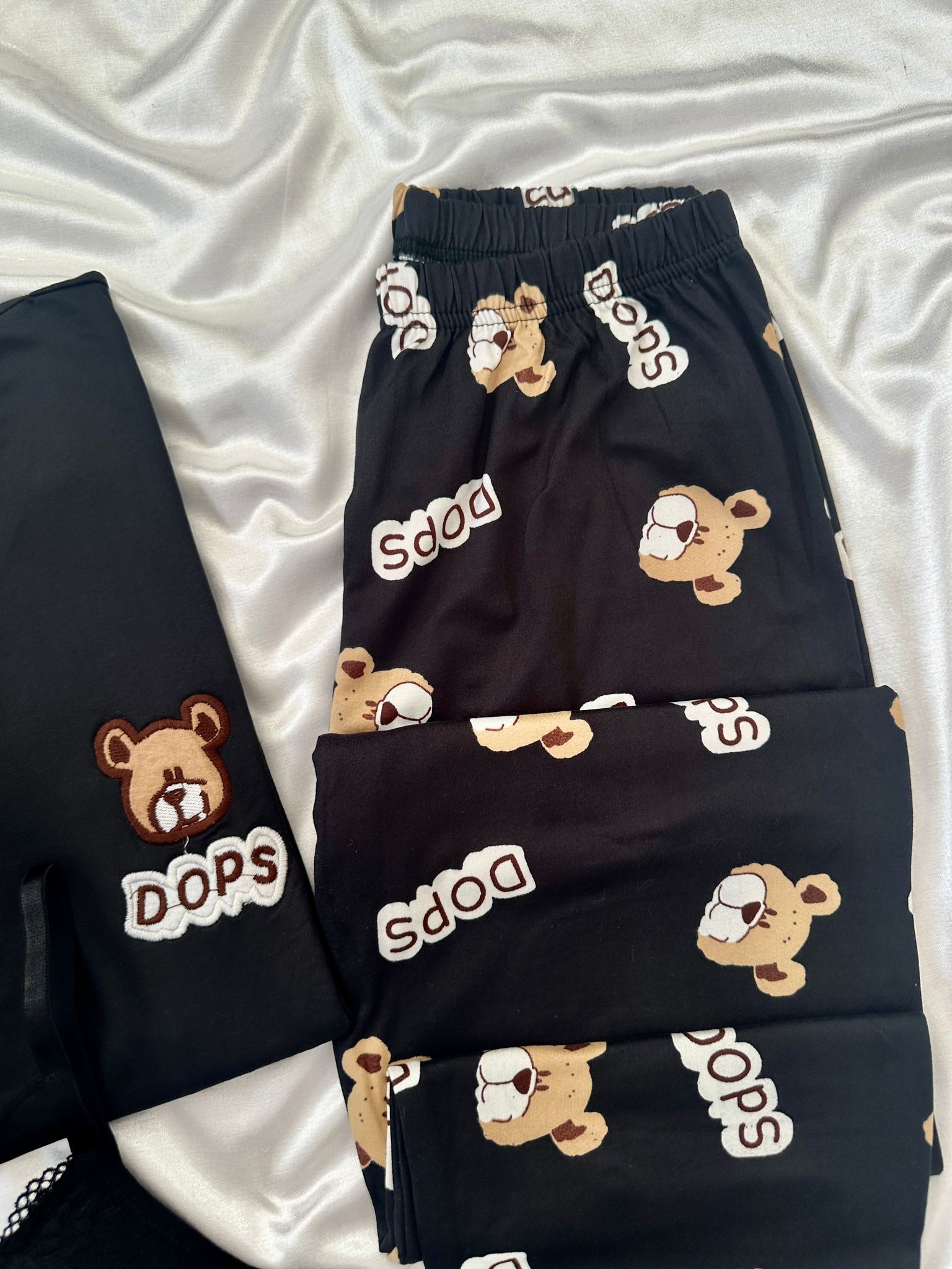 Dops Siyah Pijama Takımı