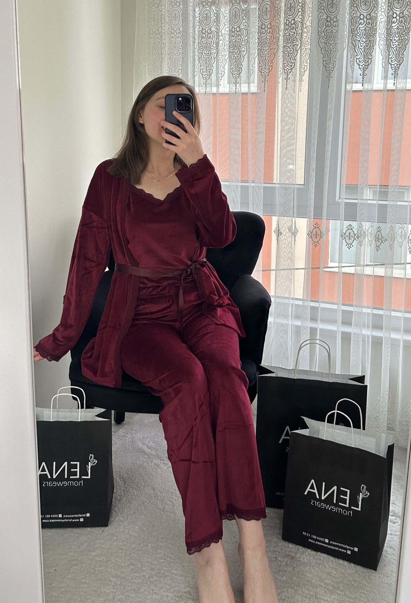 Bordo Luxury Pijama