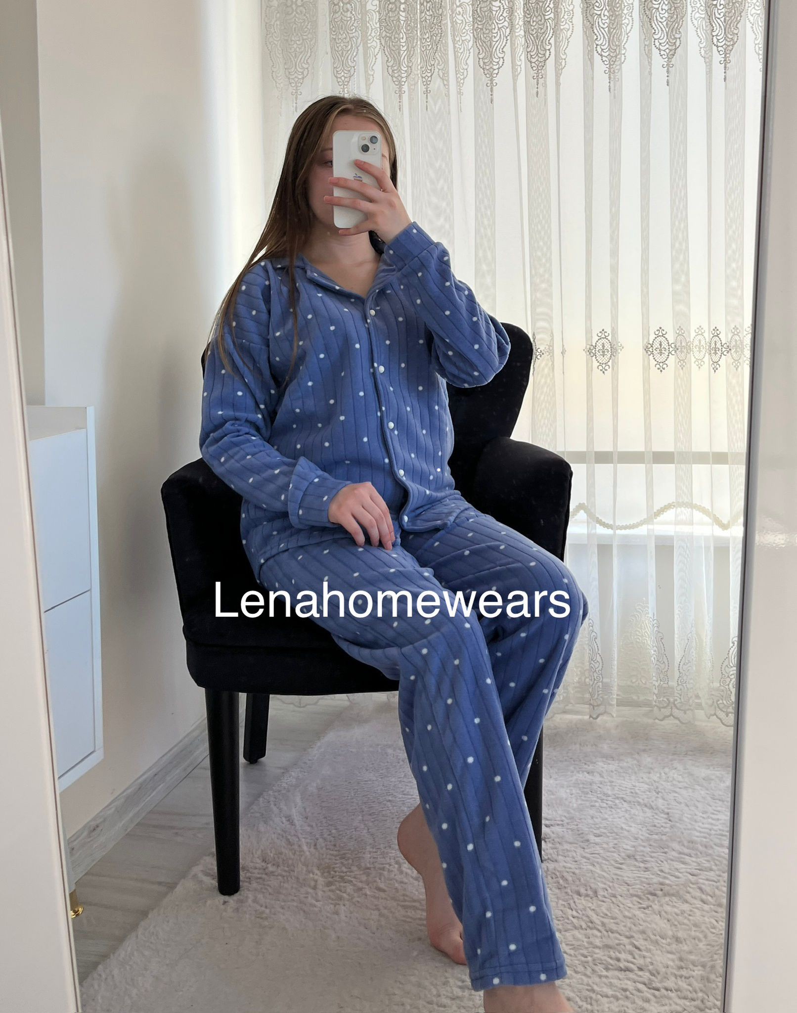 Mor Puantiye Pijama 