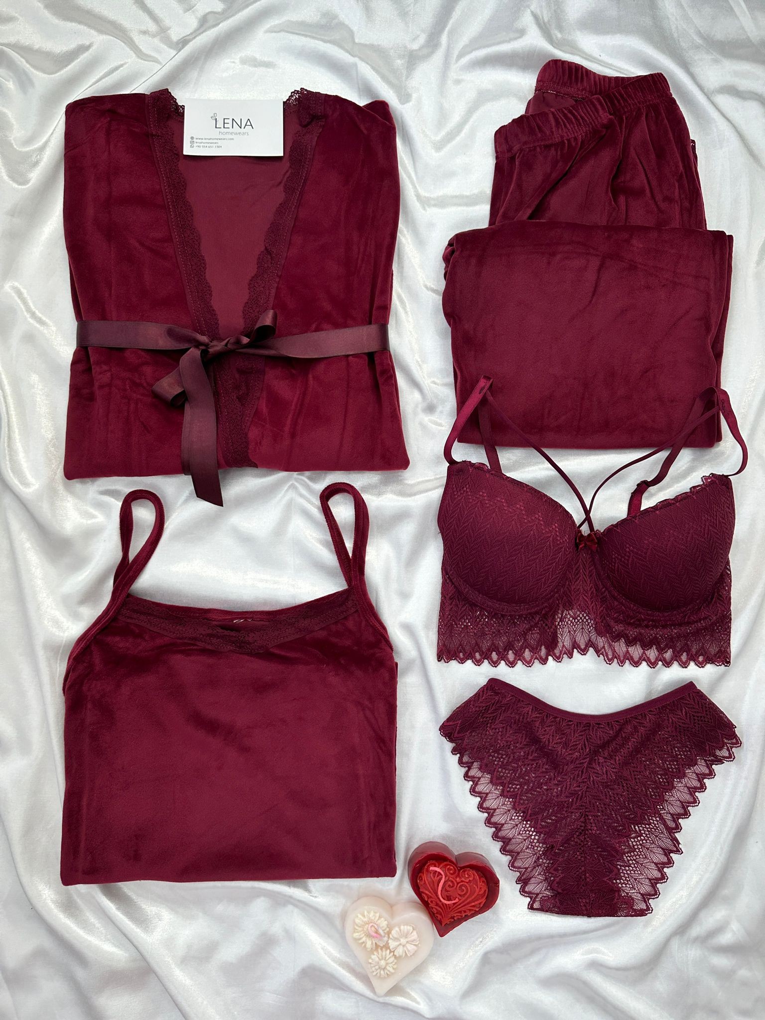 Bordo Luxury 5’li Set