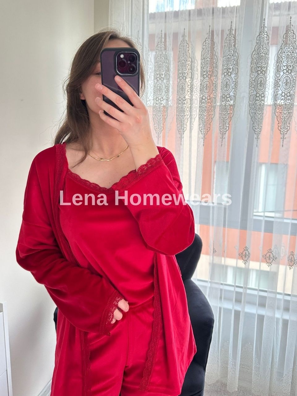 Kırmızı Luxury Pijama