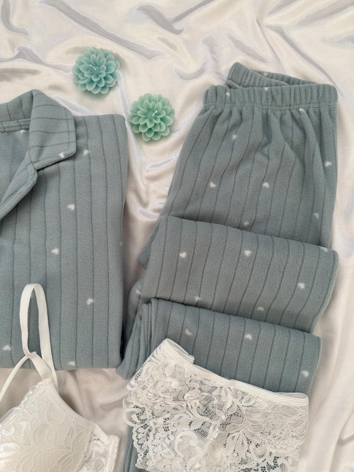 Mint Kalpler Polar Pijama Seti 