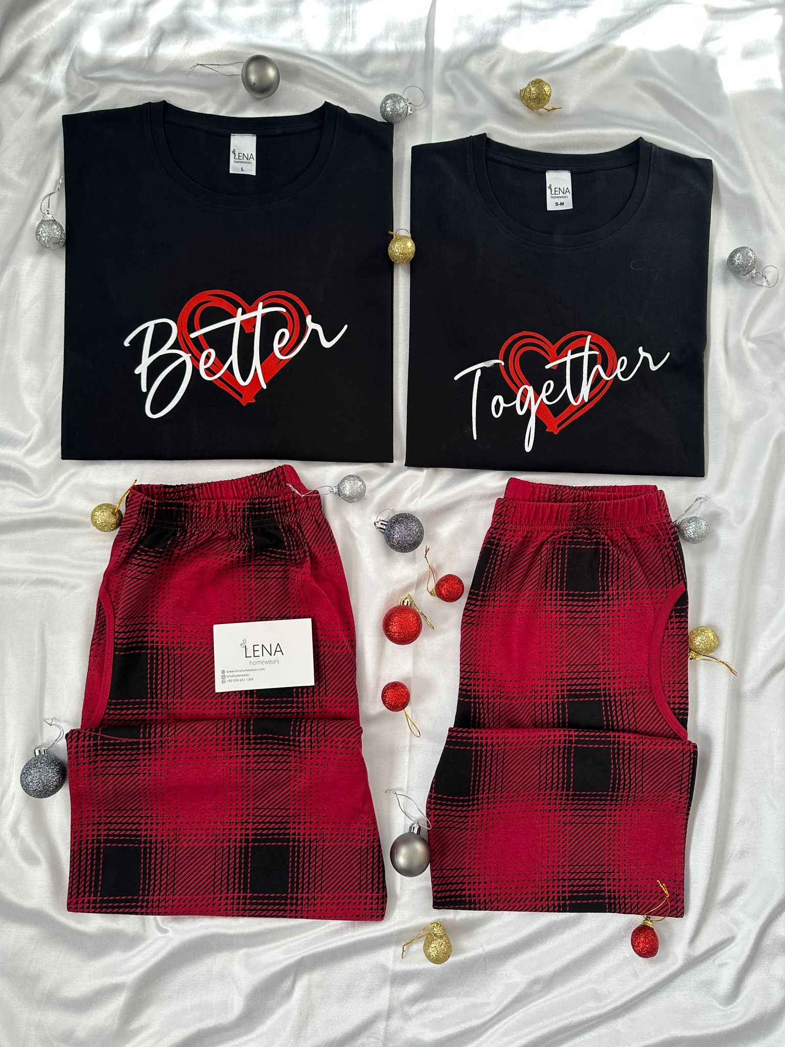 Best Couple Çift Pijama Takımı 