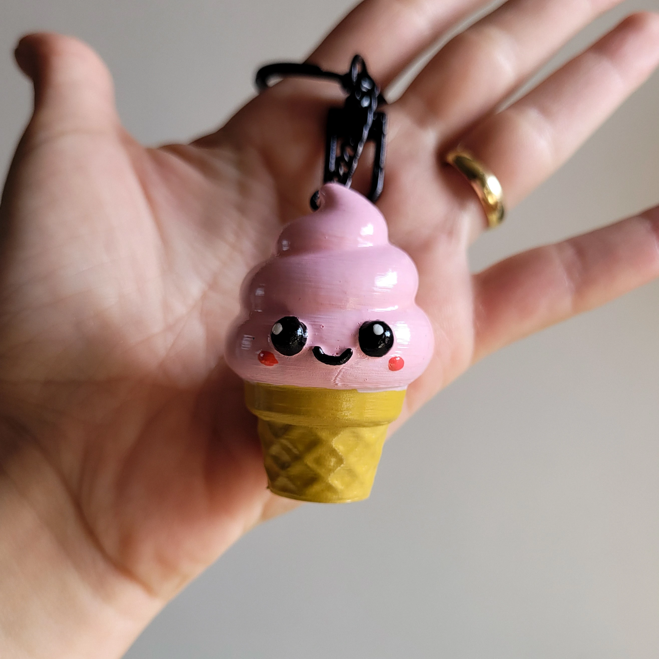 Kawaii Dondurma Anahtarlık