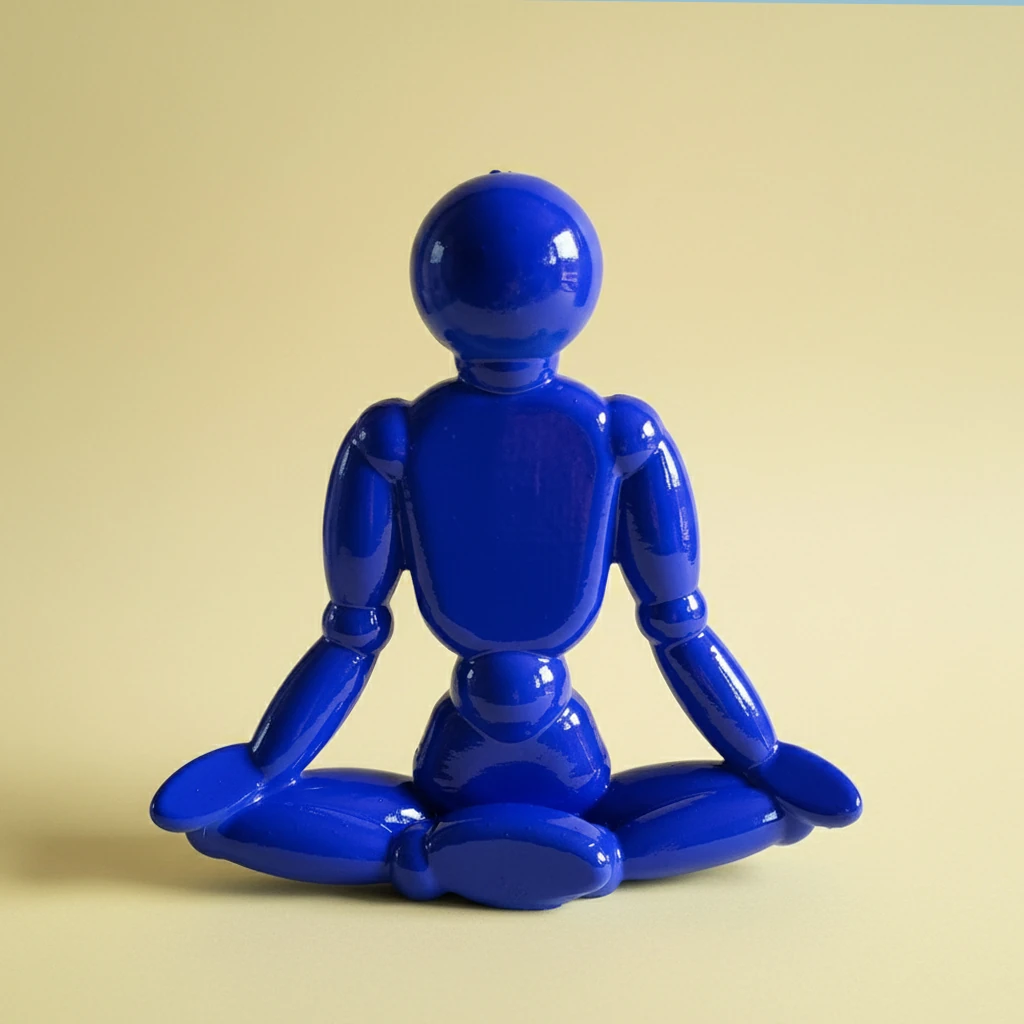 Yoga Lotus Pozu Figürü
