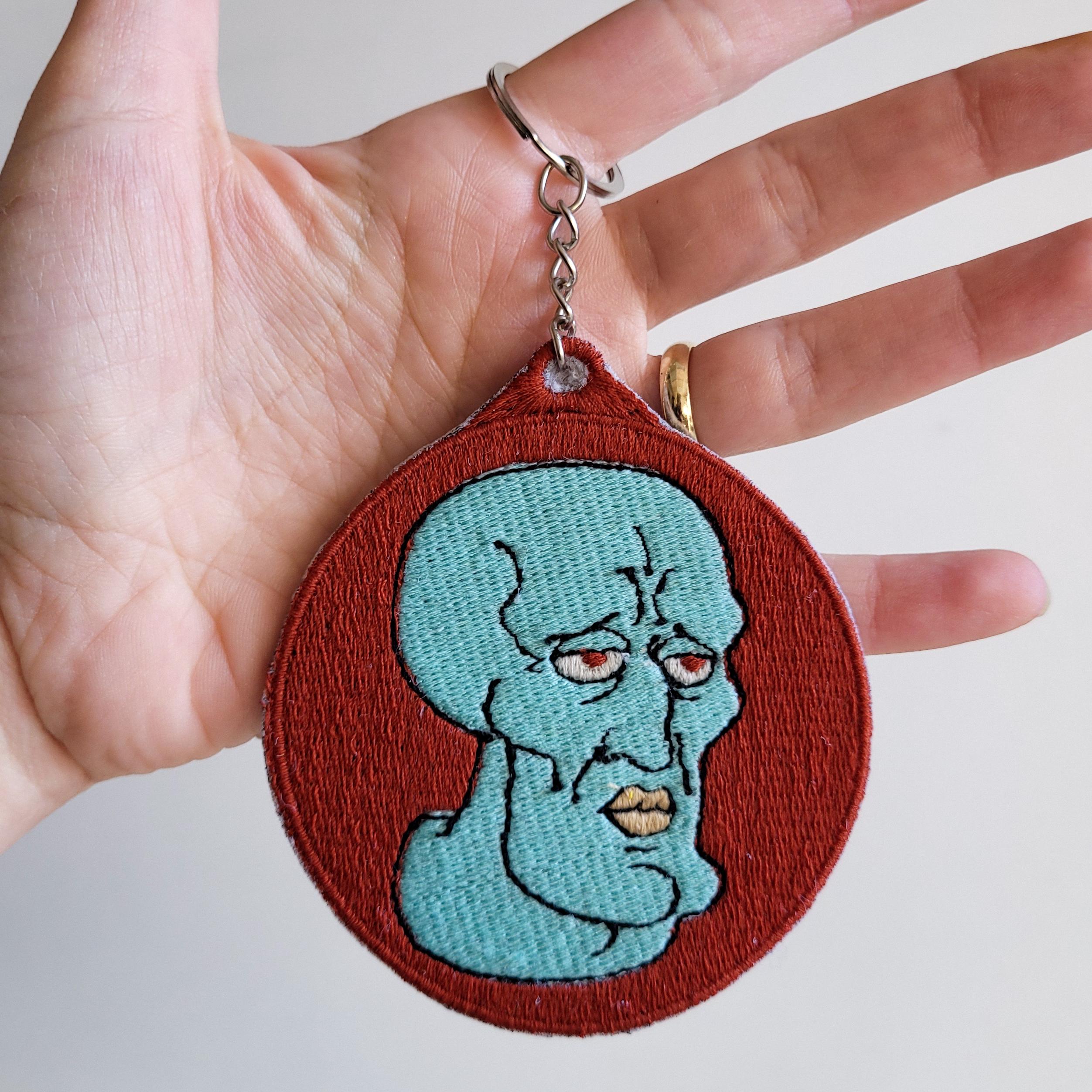 Yakışıklı Squidward Anahtarlık