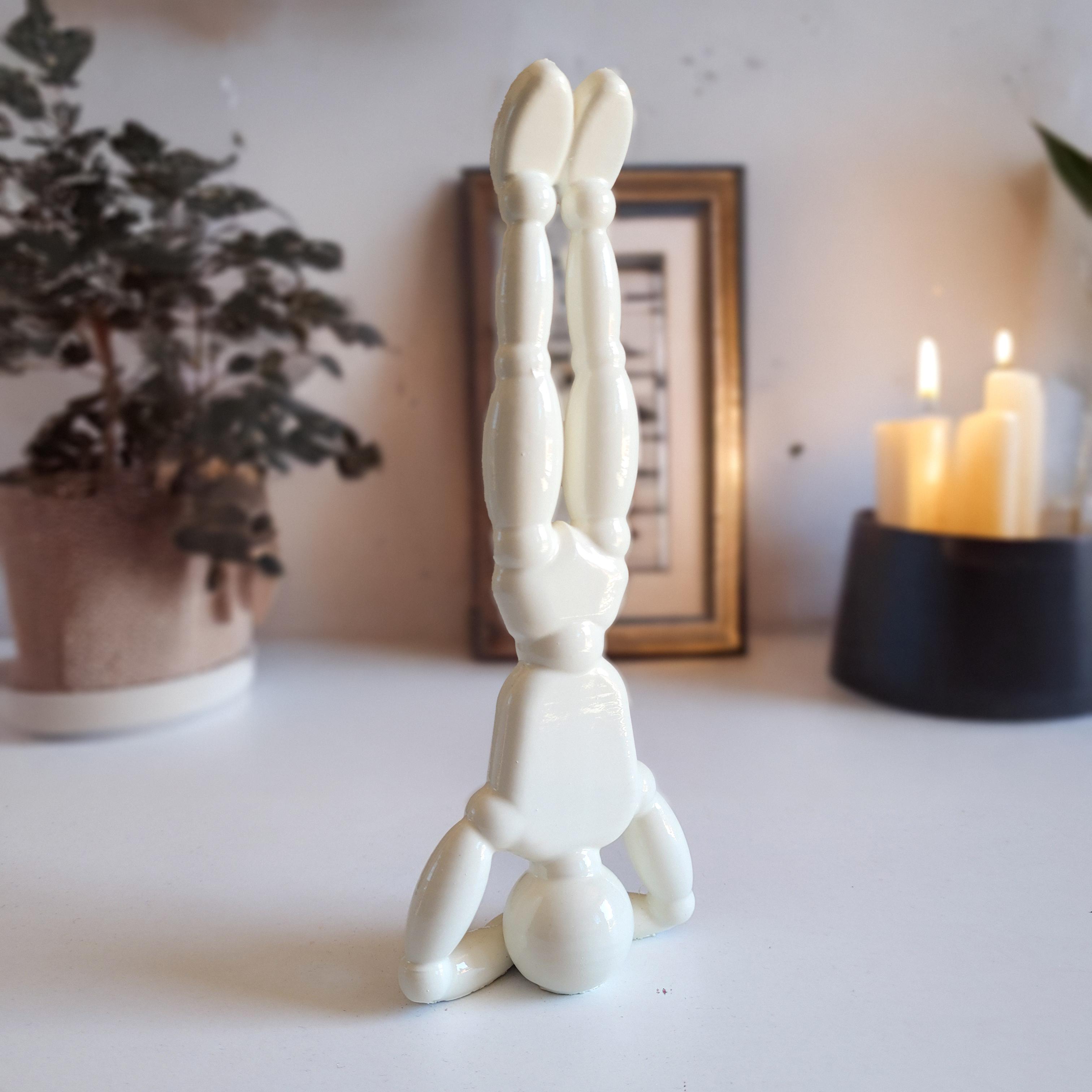Yoga Headstand Pozu Figürü - Bone White
