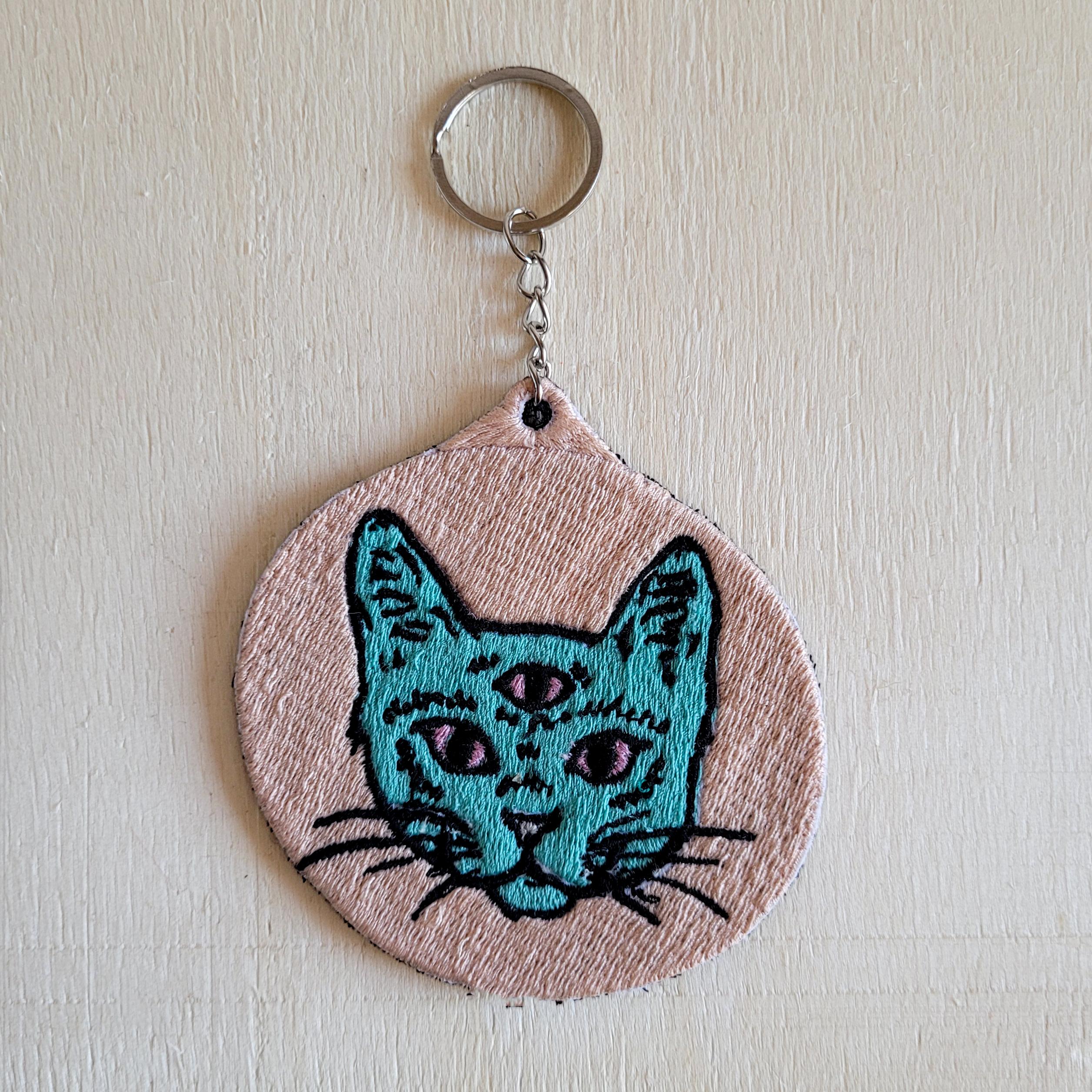 Alien Cat Anahtarlık