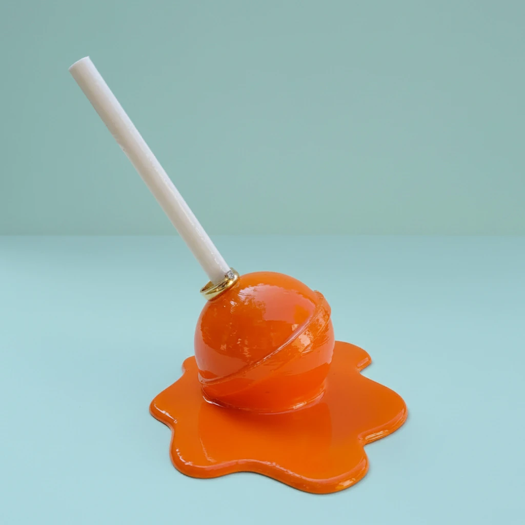 Erimiş Lolipop Yüzük Tutacağı - Orange