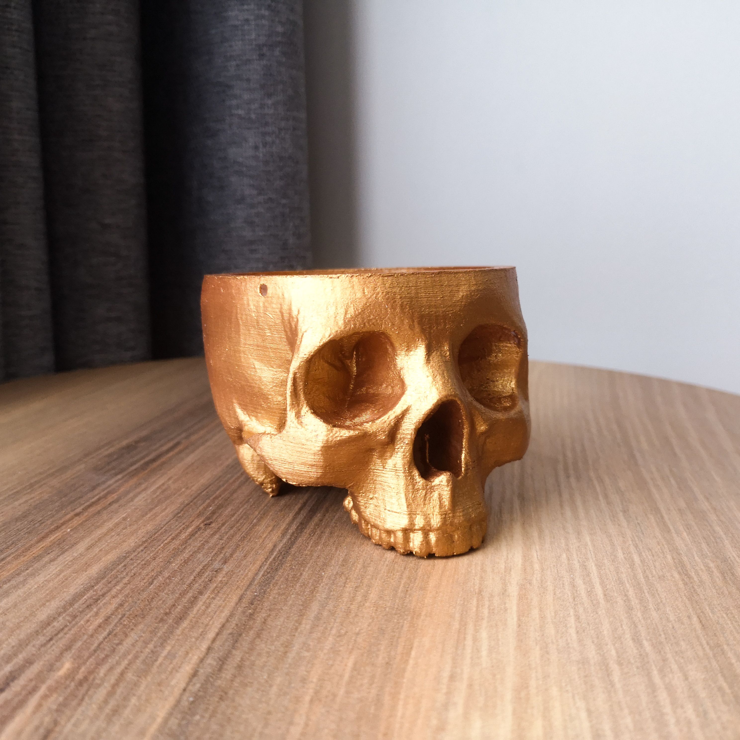 Kuru Kafa Saksı - Antique Gold