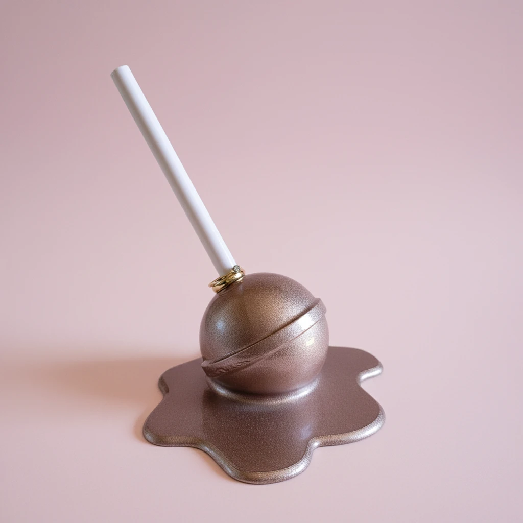 Erimiş Lolipop Yüzük Tutacağı - Rose Gold