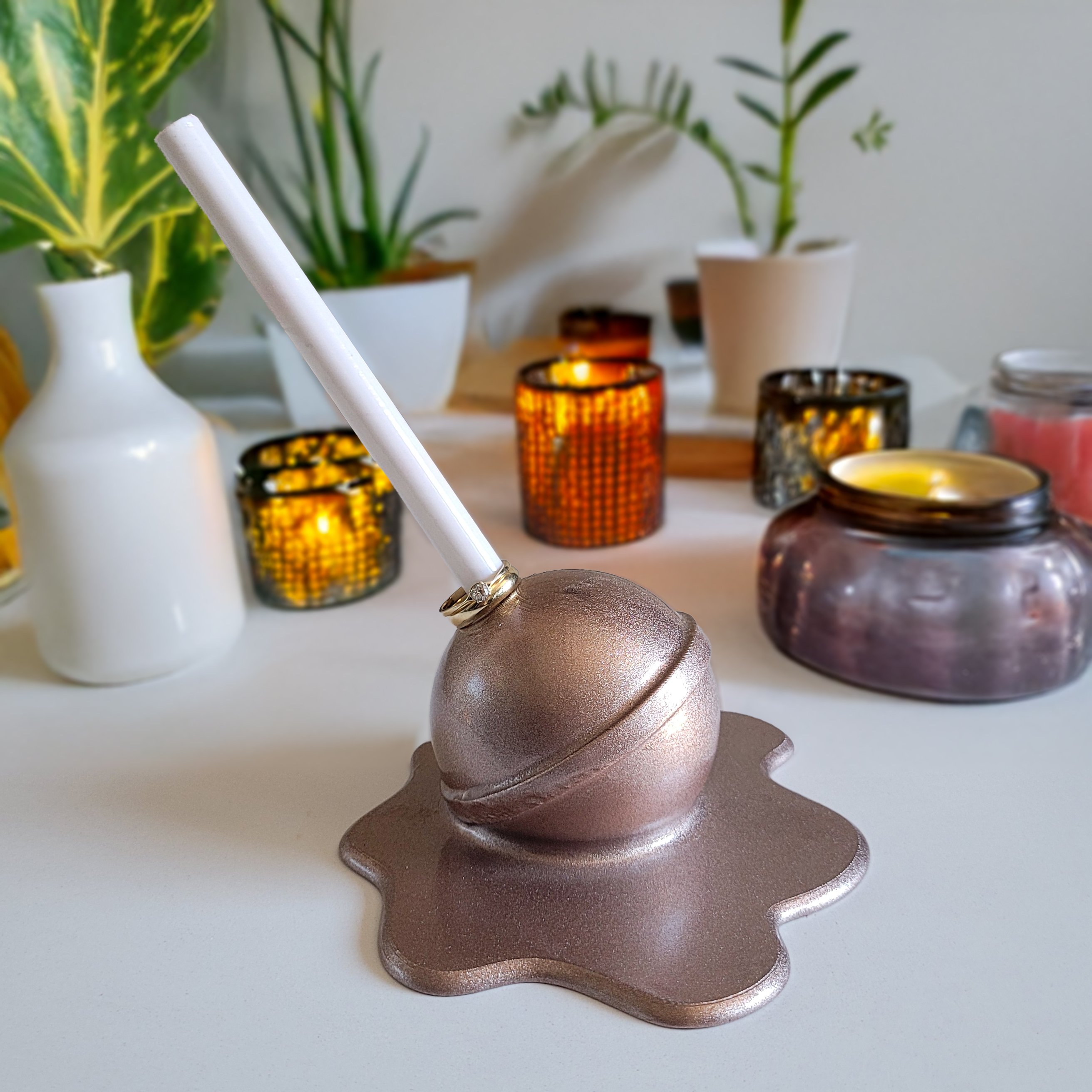 Erimiş Lolipop Yüzük Tutacağı - Rose Gold