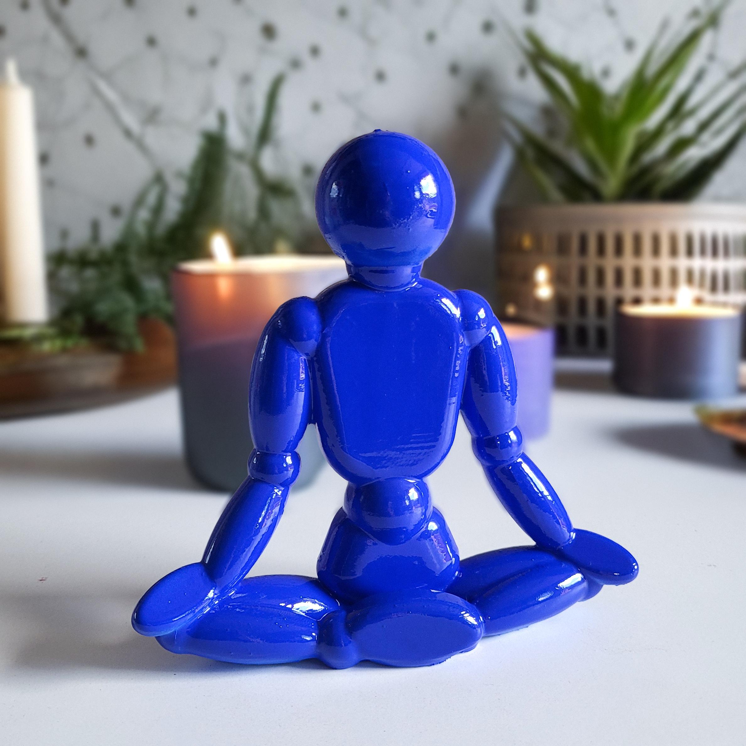 Yoga Lotus Pozu Figürü - Ultramarine