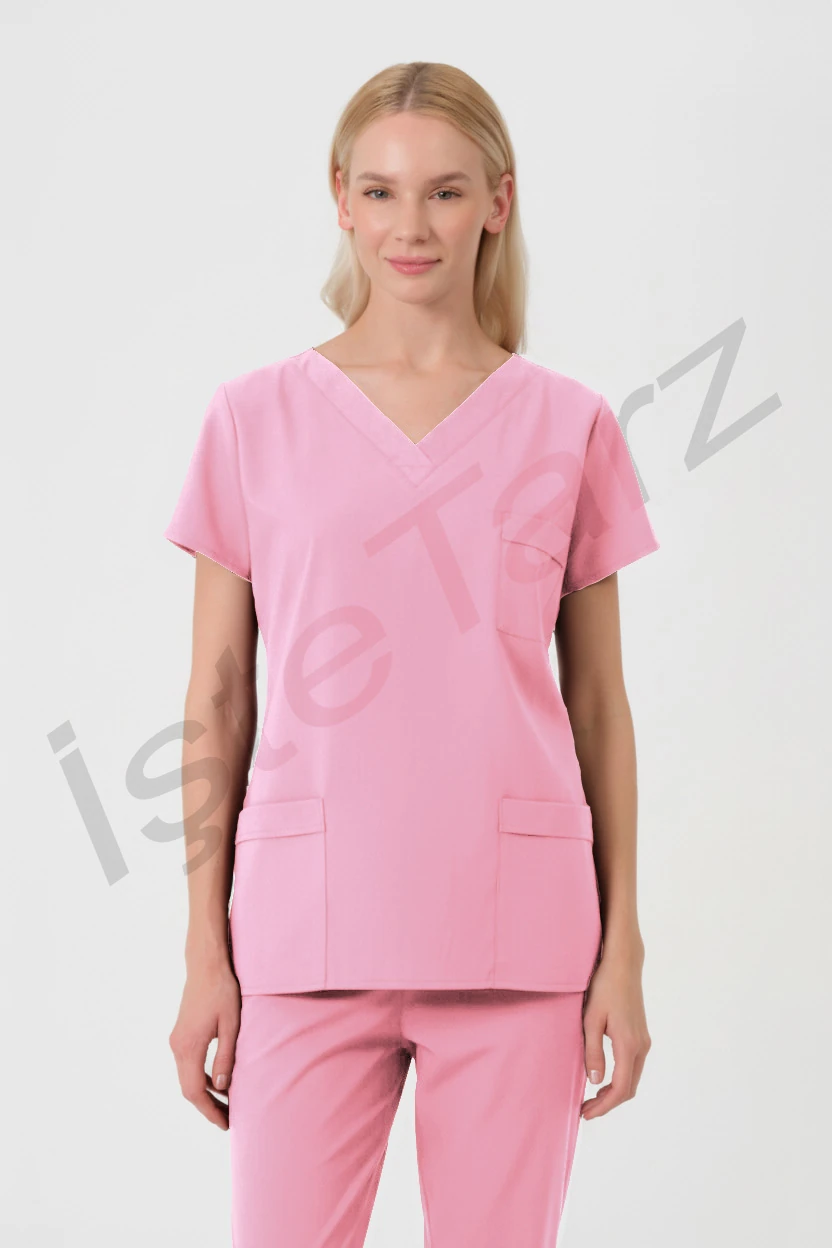 Kadın Doktor/Hemşire Forması Pembe