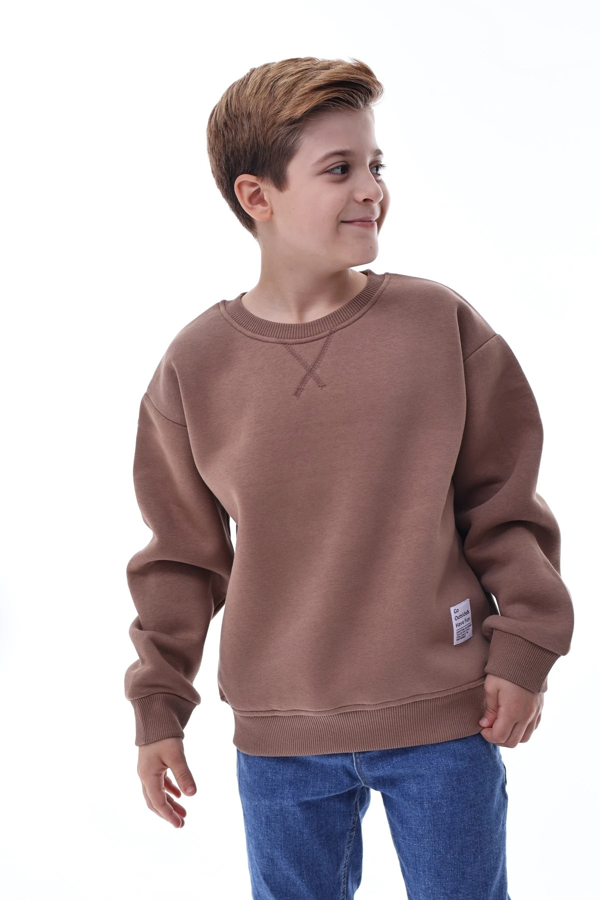 Erkek Çocuk Sweatshirt – %100 Pamuk Rahat Kalıp 5-10 Yaş