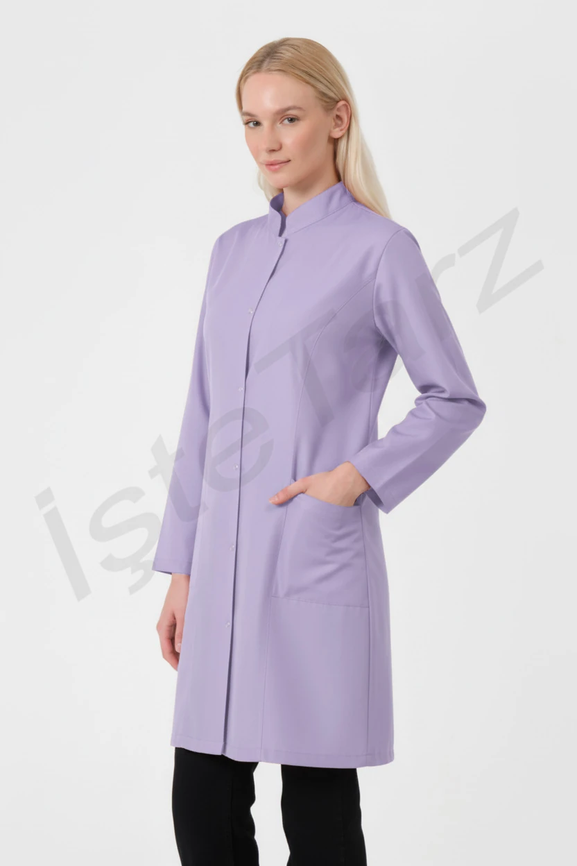 Personel Kadın İş Önlüğü - Mor