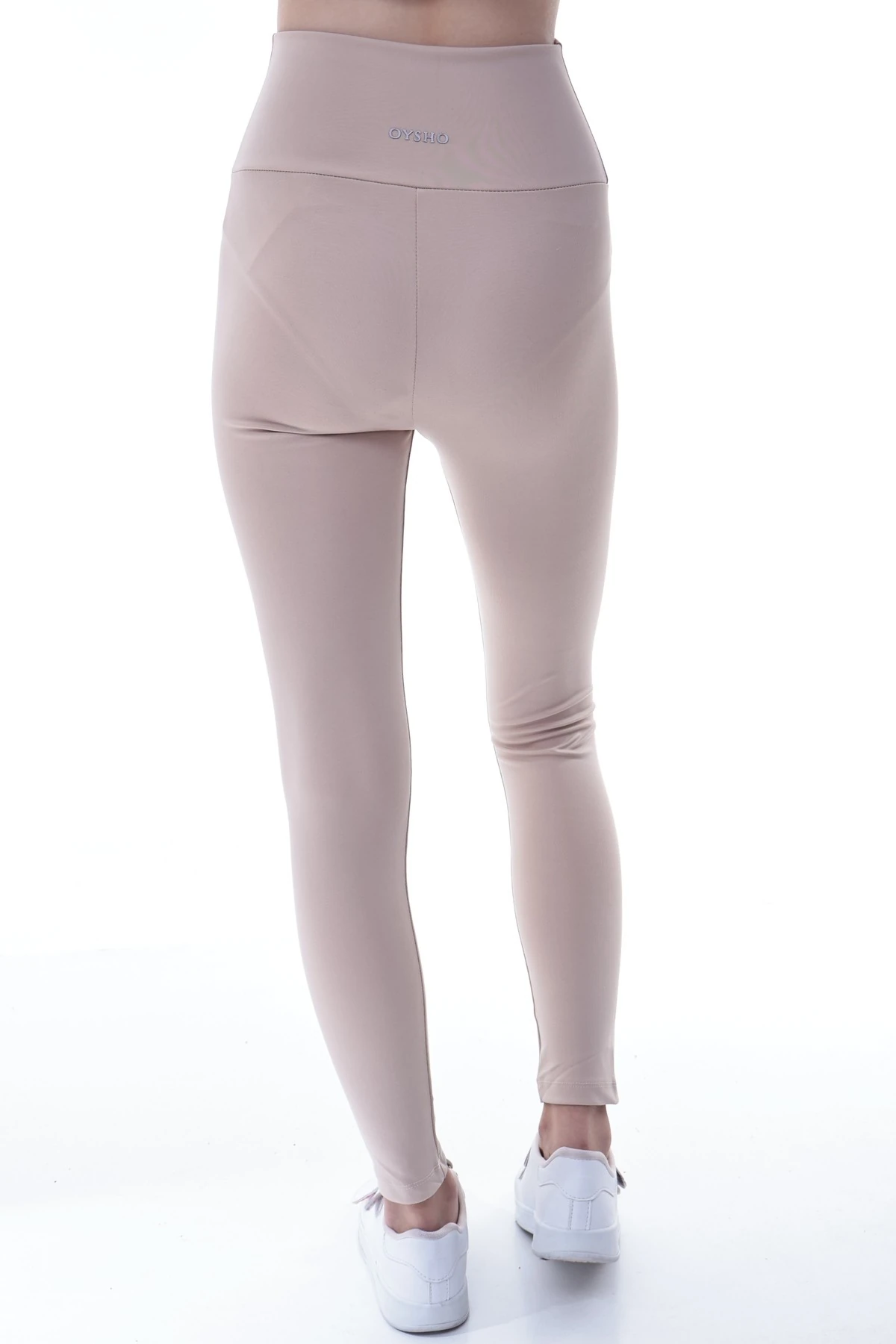 Kız Çocuk Krem Yüksek Bel Toparlayıcı Tayt – Esnek Likralı Spor Tayt 7-16 Yaş
