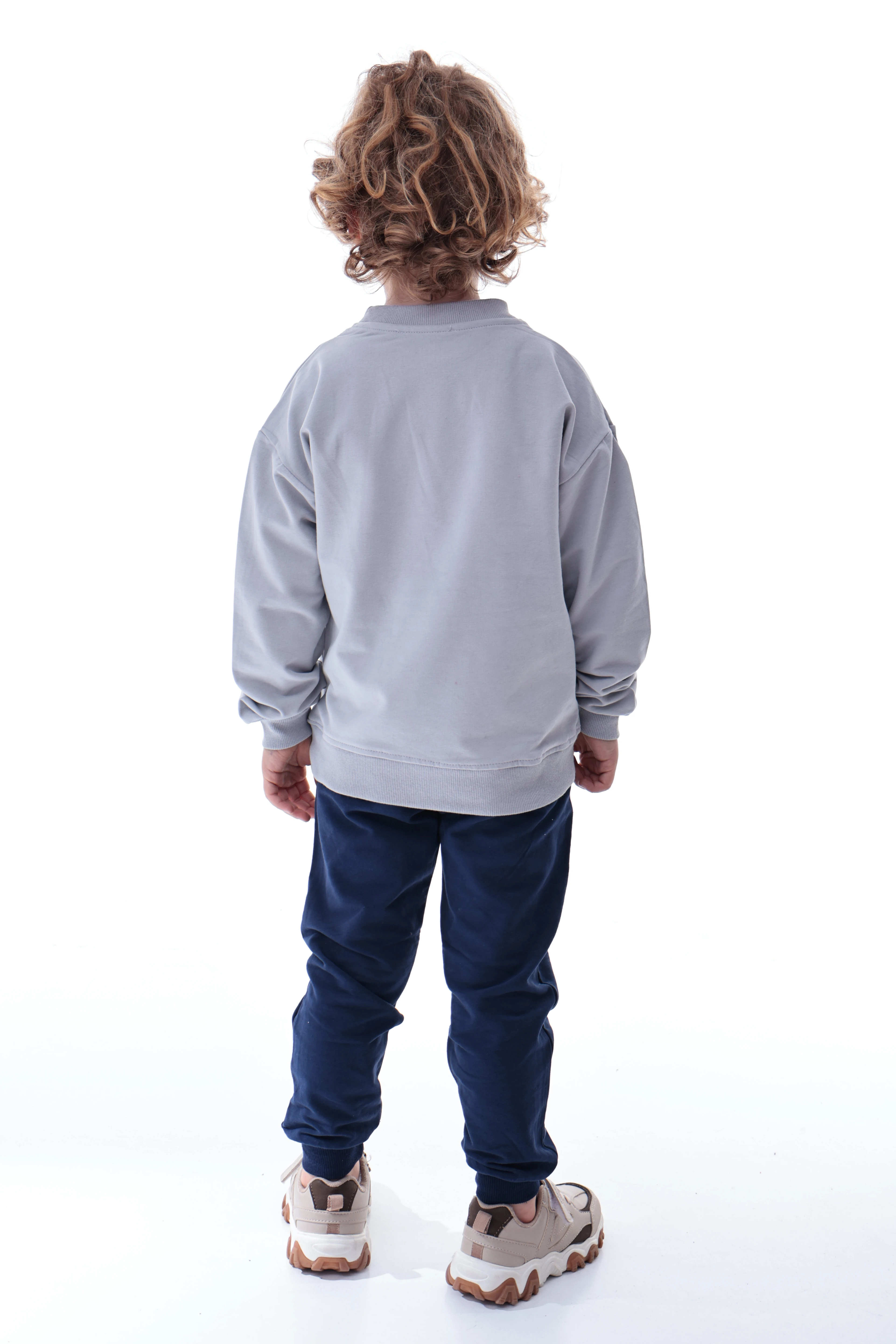 Erkek Çocuk Polar Eşofman Takımı | Yumuşak Kumaş Kapüşonlu Sweat & Rahat Jogger Alt